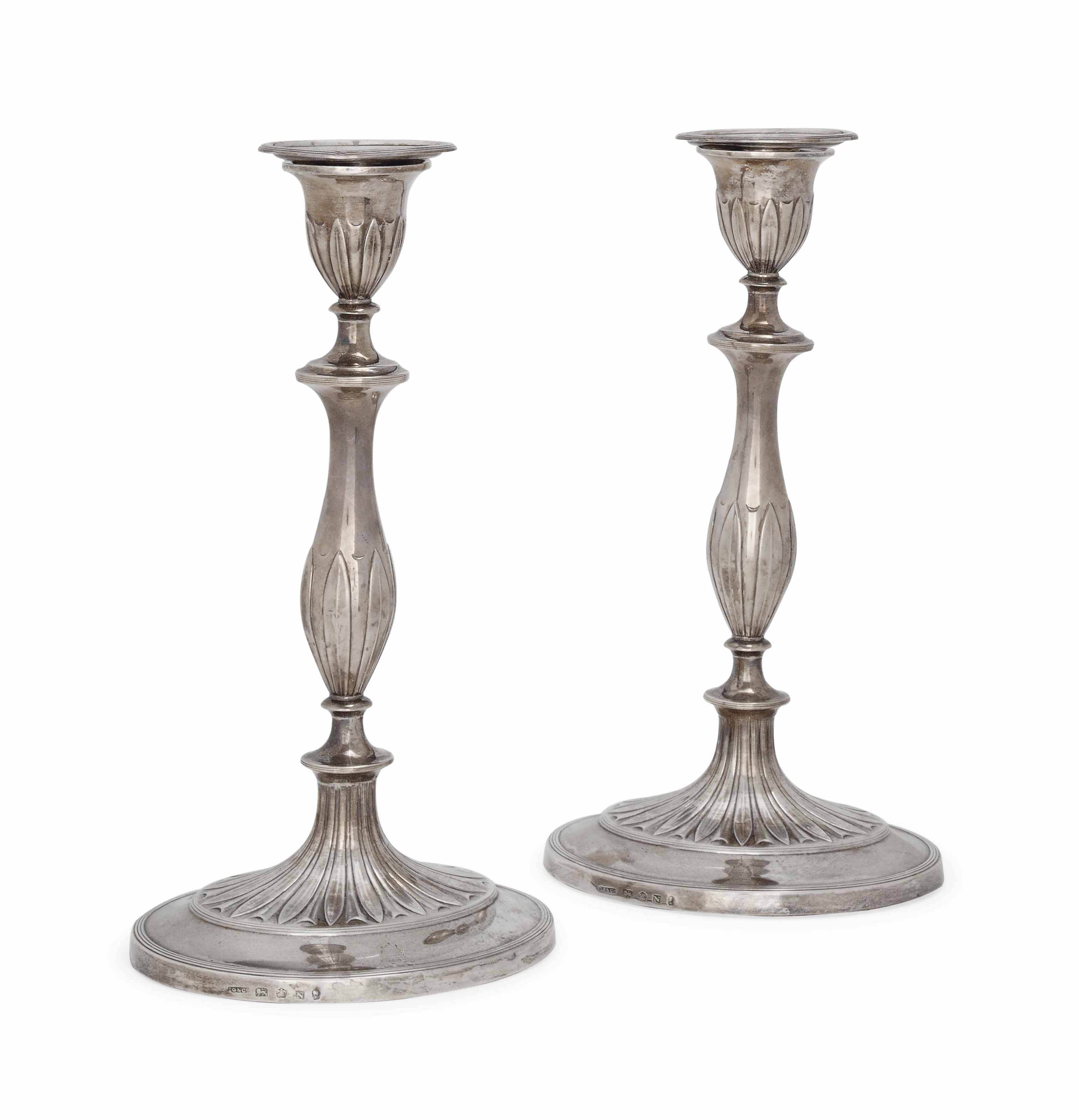 Admiral Lord Nelson Interest A Pair Of George Iii Silver