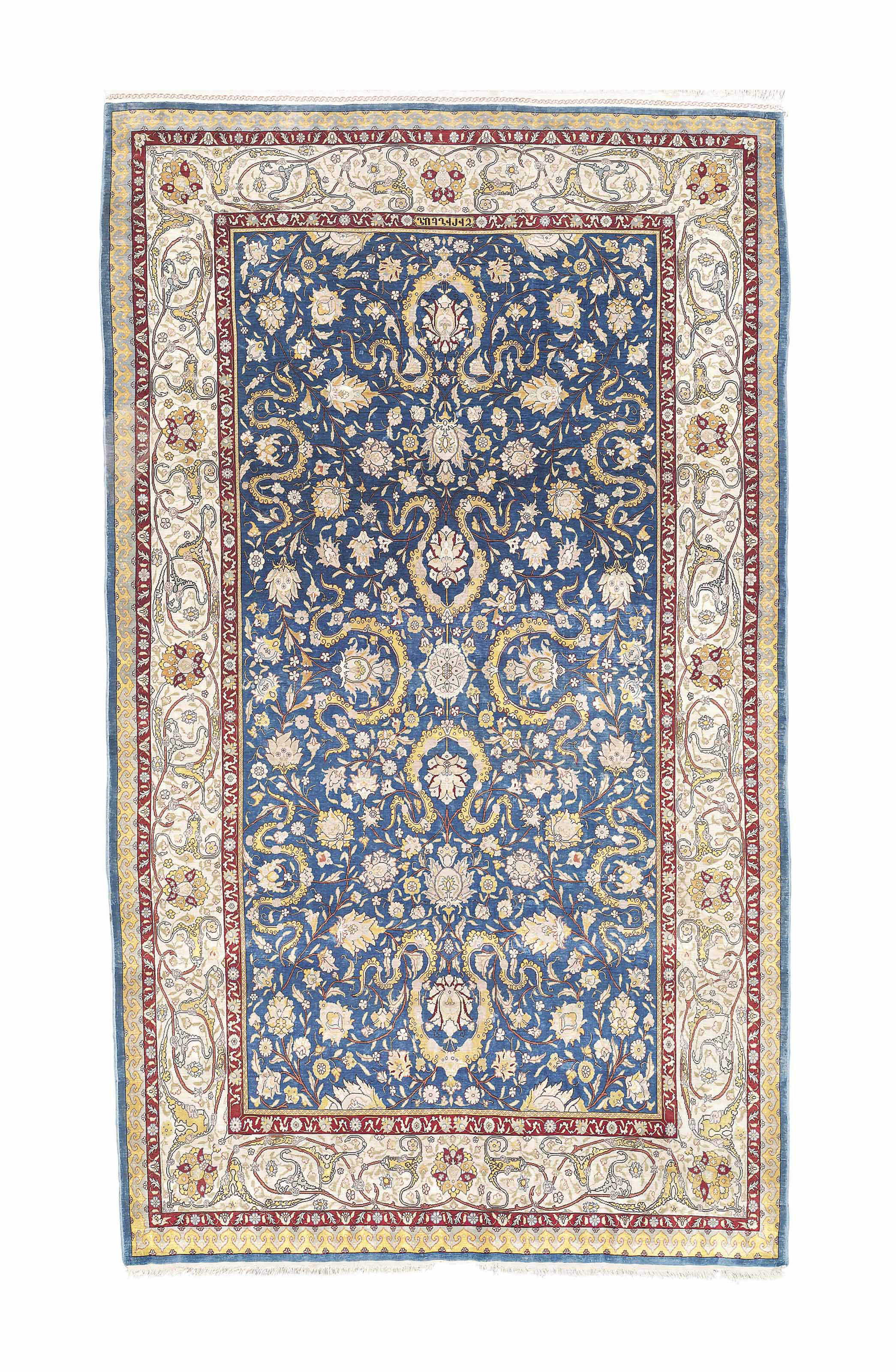 AN EXTREMELY FINE SILK HEREKE RUG, TURKEY , CIRCA MID 20TH CENTURY