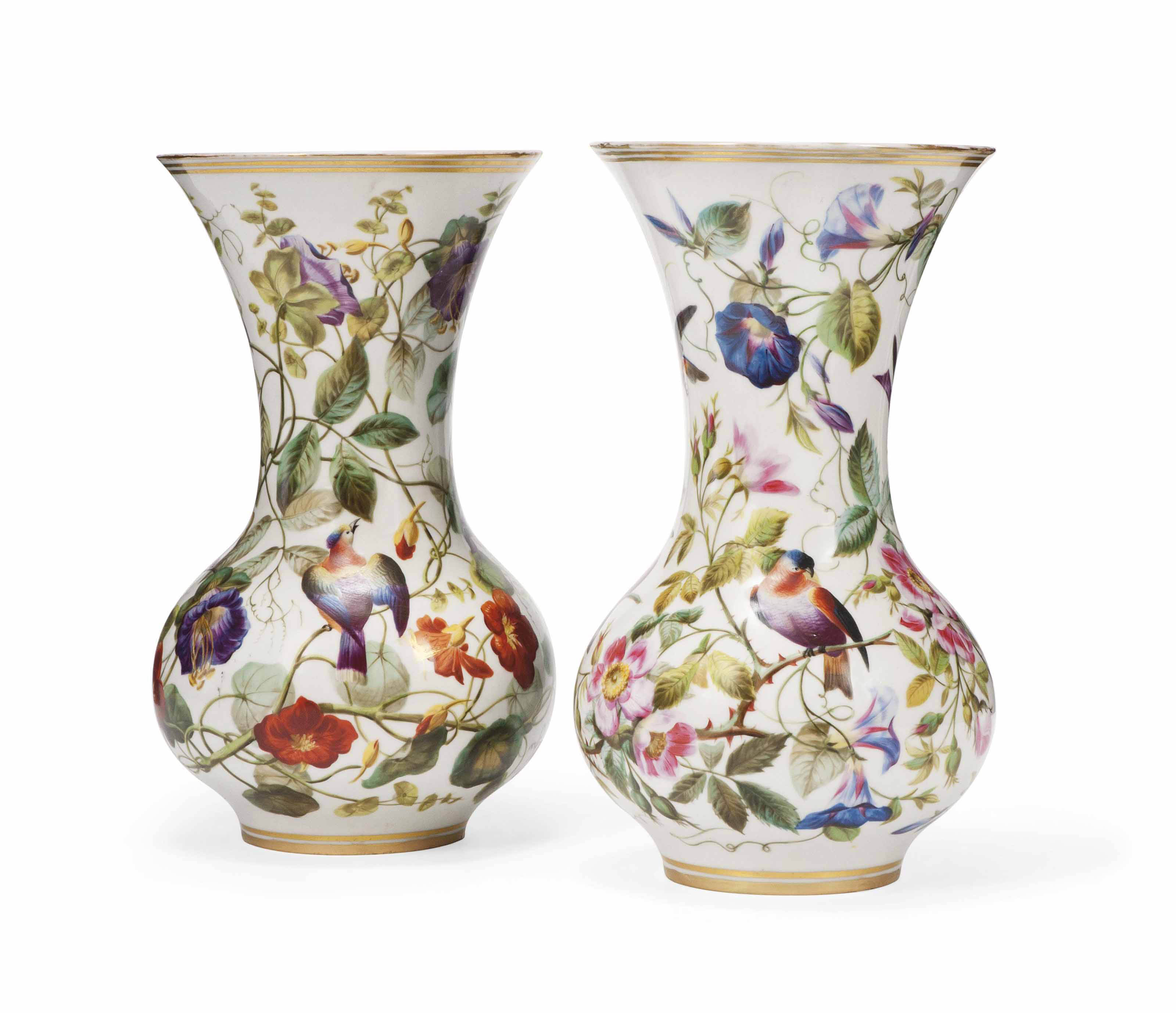 A PAIR OF FRENCH PORCELAIN VASES , MID19TH CENTURY Christie's
