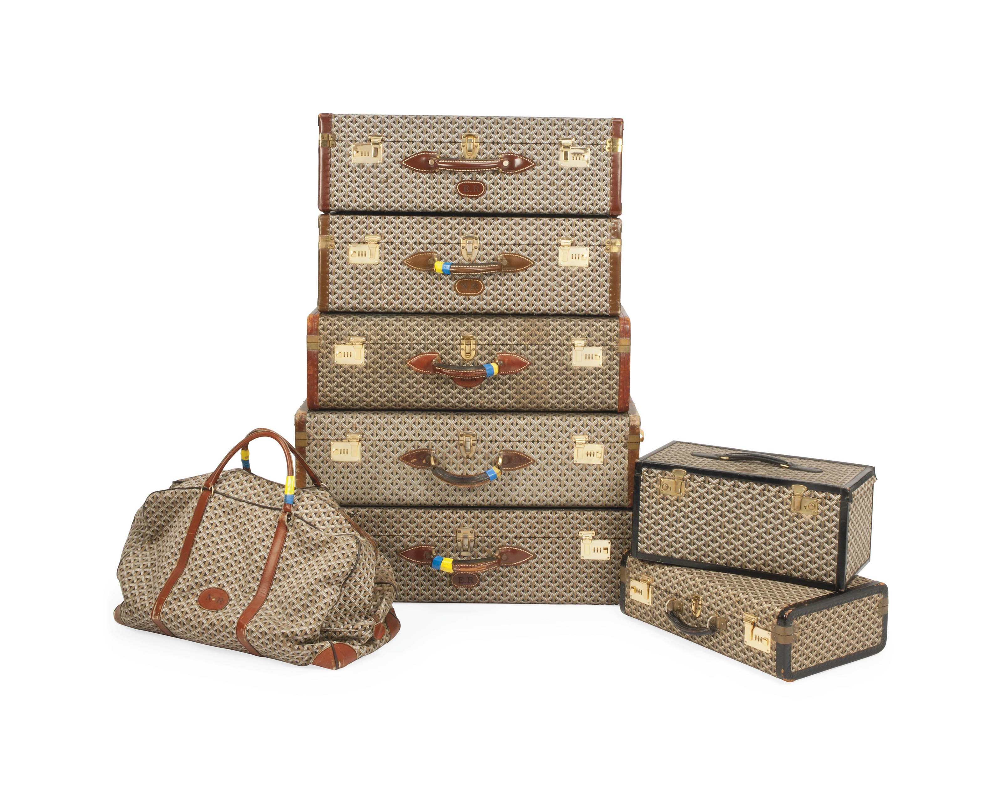 A QUANTITY OF MONOGRAM CANVAS LUGGAGE , GOYARD, 20TH CENTURY Christie's