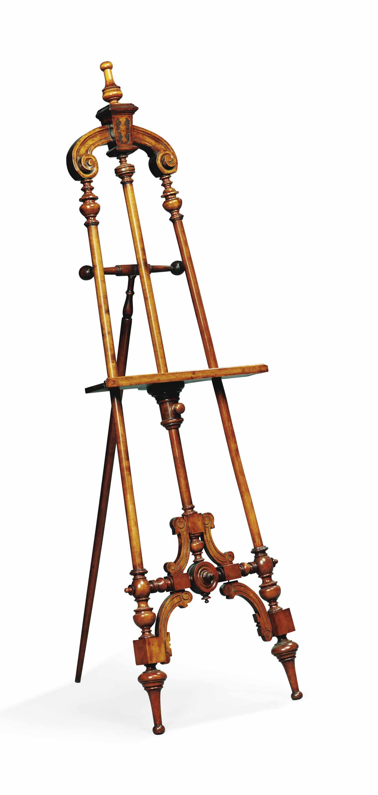 A FRENCH WALNUT GALLERY EASEL , LATE 19TH CENTURY Christie's