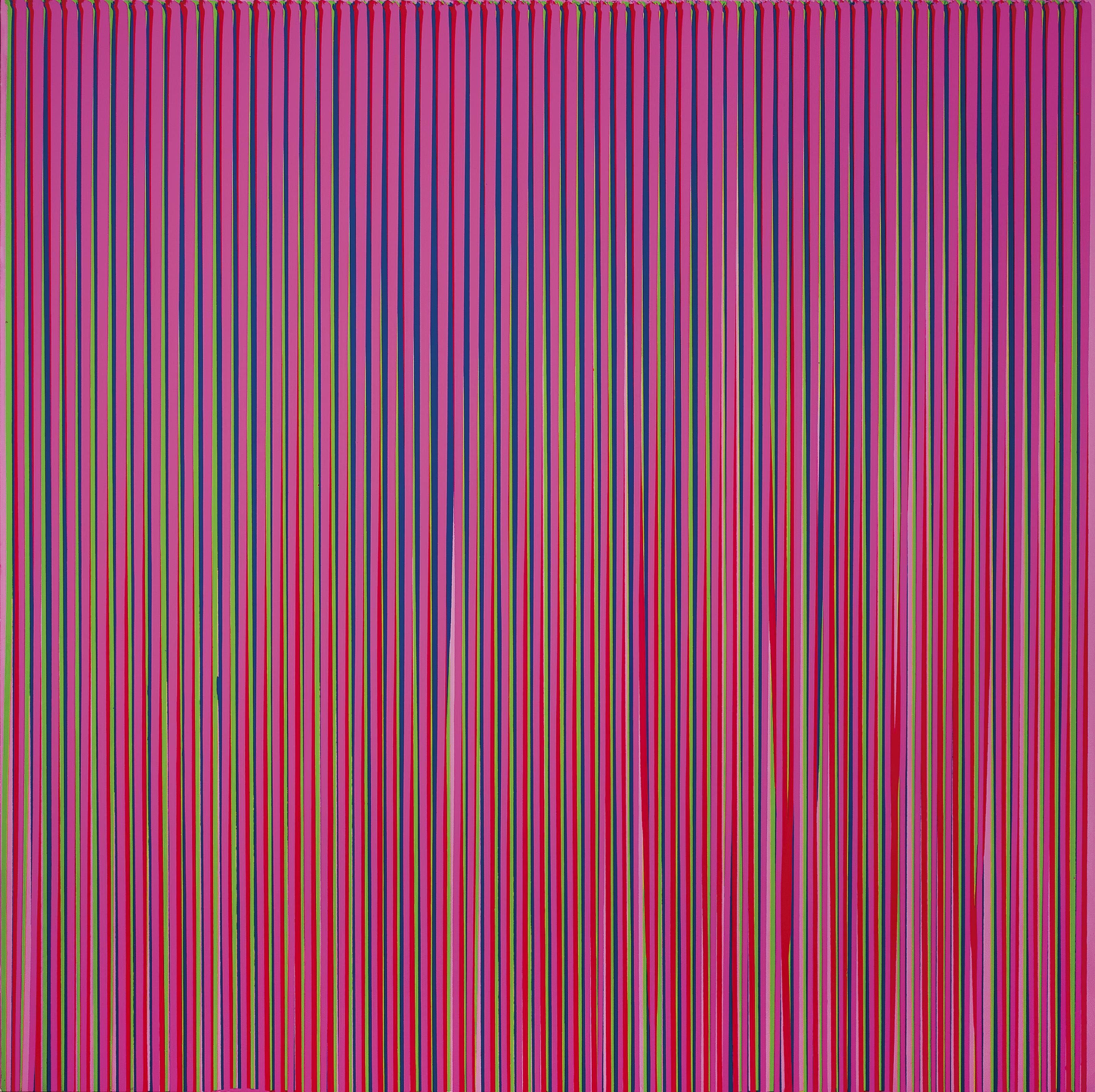 Ian Davenport (b. 1966) , Poured Lines: Light Violet