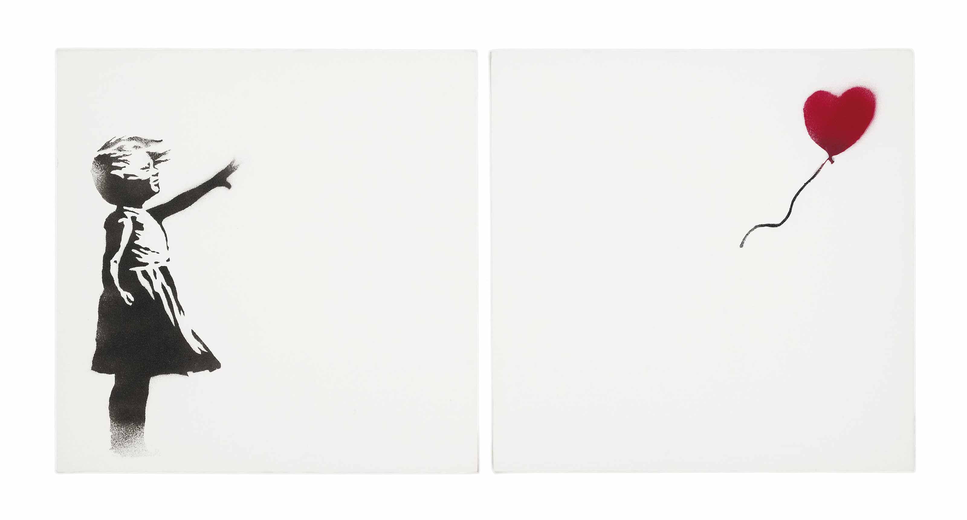 Banksy (b. 1975) , Girl and Balloon Christie's