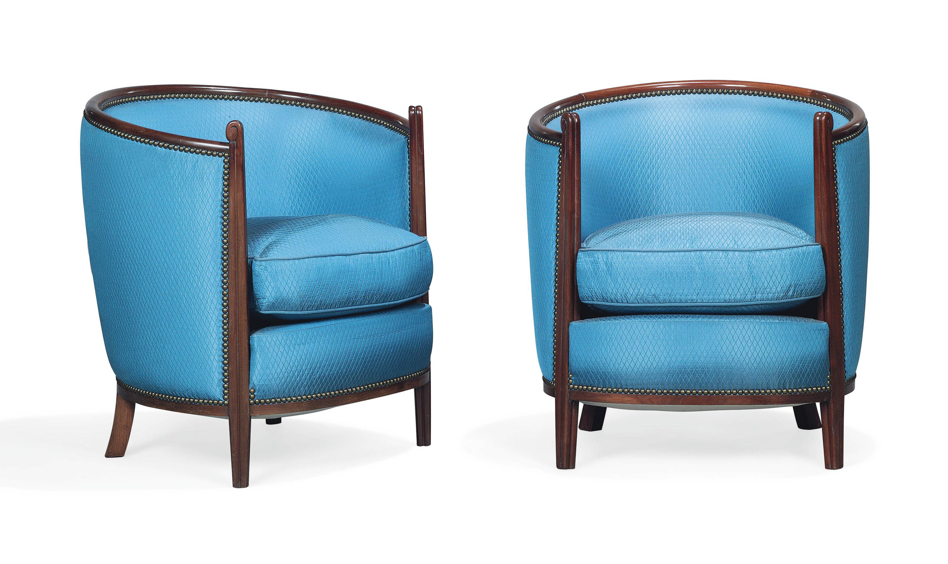 A PAIR OF ART DECO MAHOGANY CHAIRS , CIRCA 1925 Christie's
