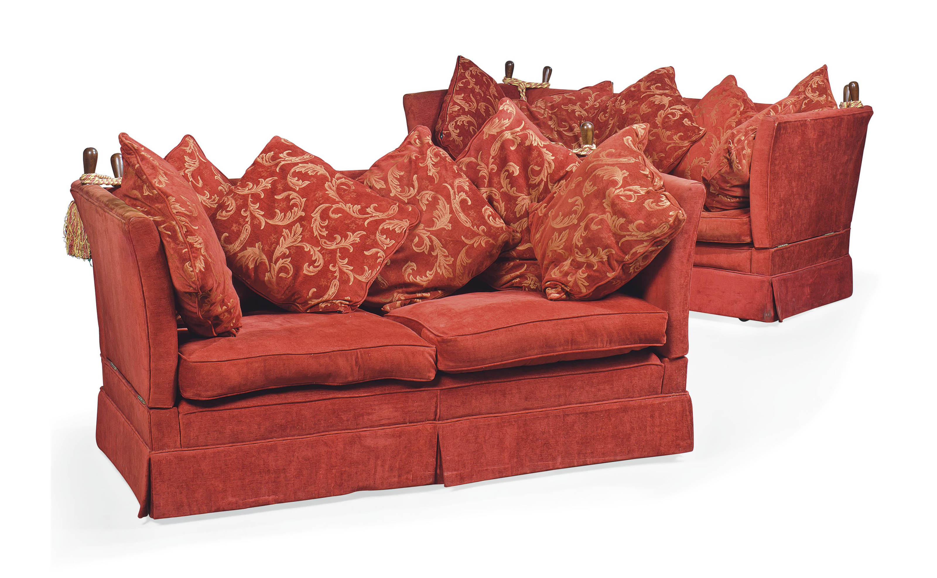 A VERY NEAR PAIR OF KNOLE SOFAS , LATE 20TH CENTURY Christie's