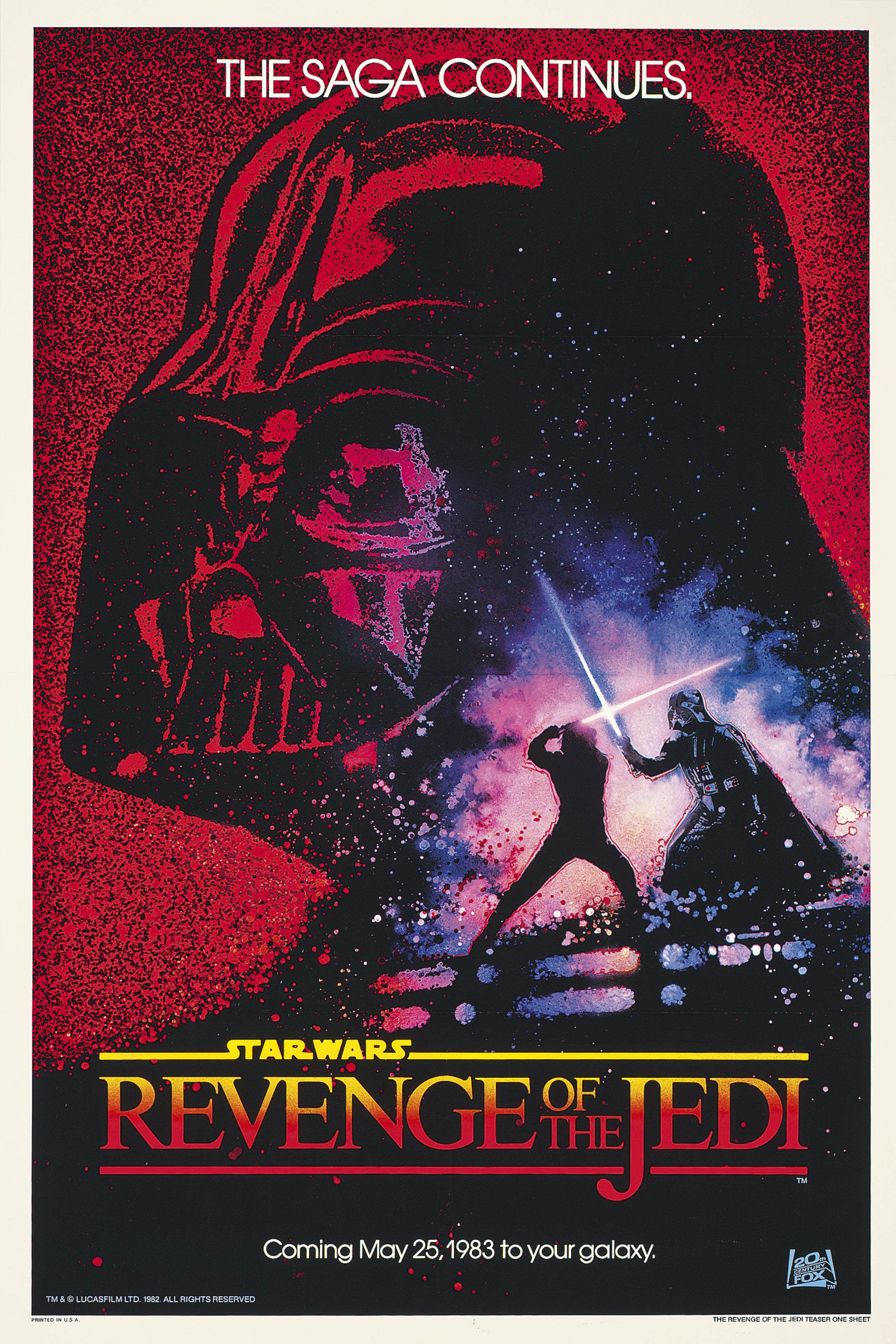 revenge of the jedi poster ebay