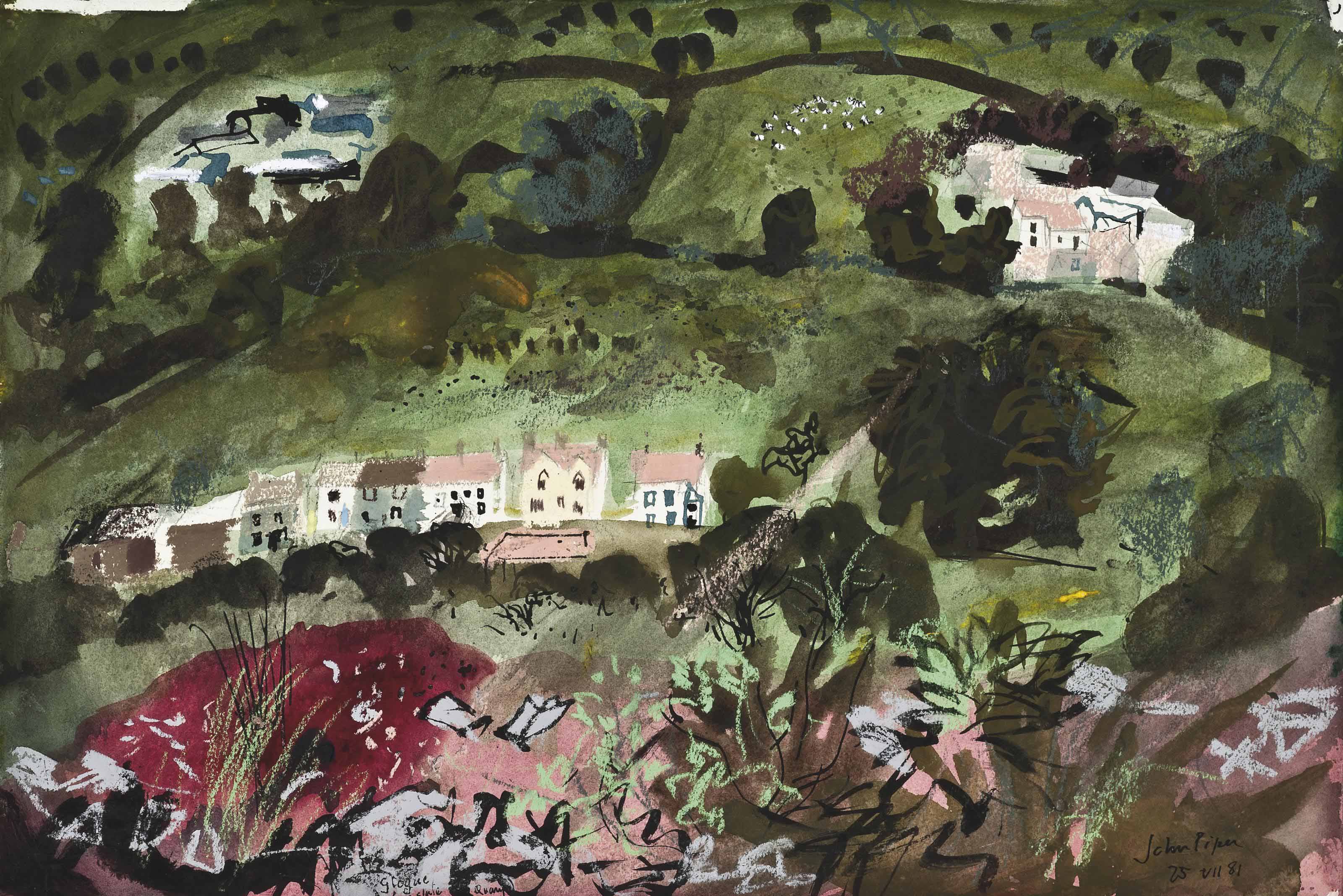 John Piper, C.H. (19031992) , Glogue, Old Slate Quarry Christie's