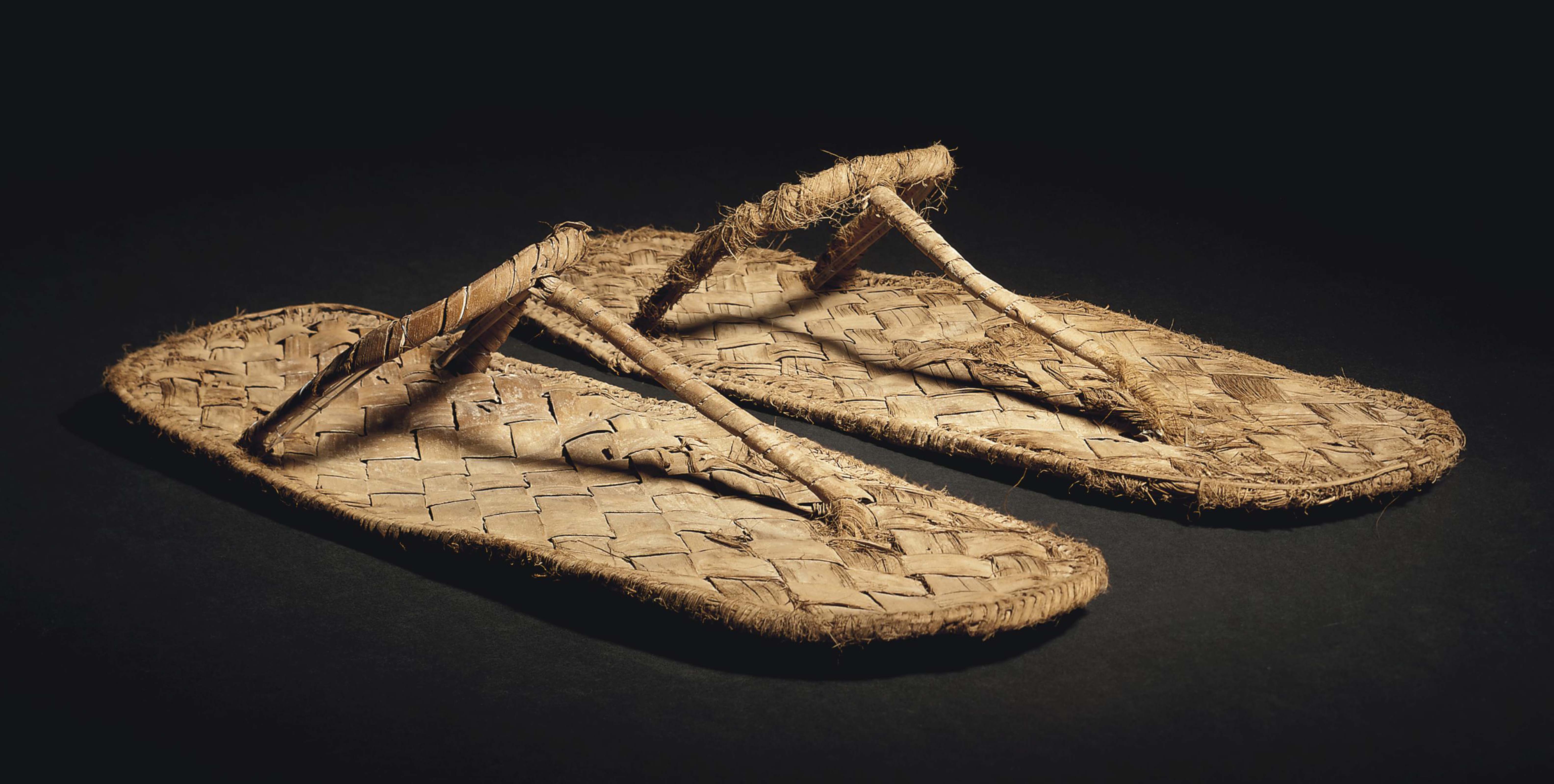A PAIR OF EGYPTIAN REED SANDALS , NEW KINGDOM, CIRCA 15501069 B.C