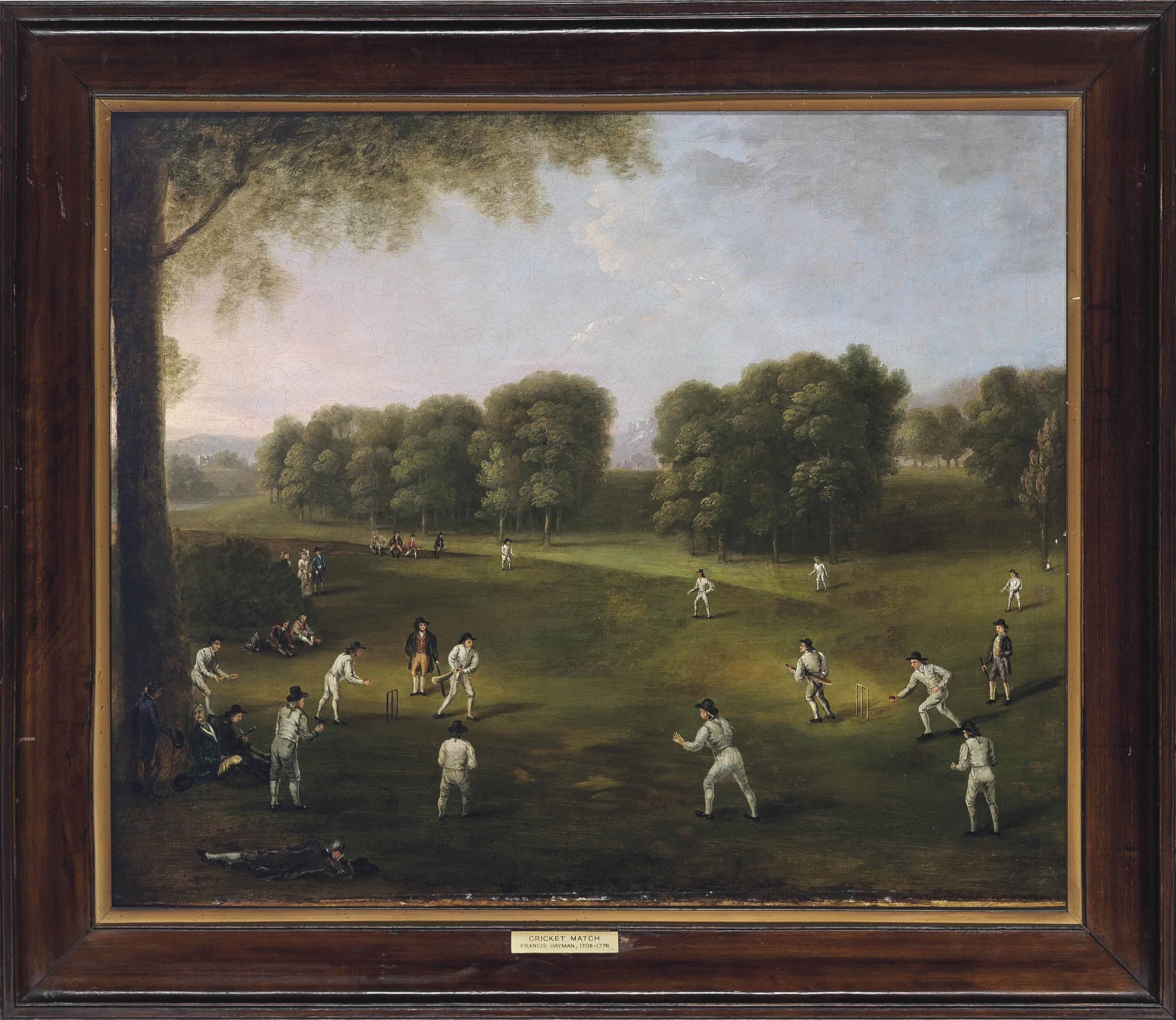 English School, late 19th century , The cricket match Christie's