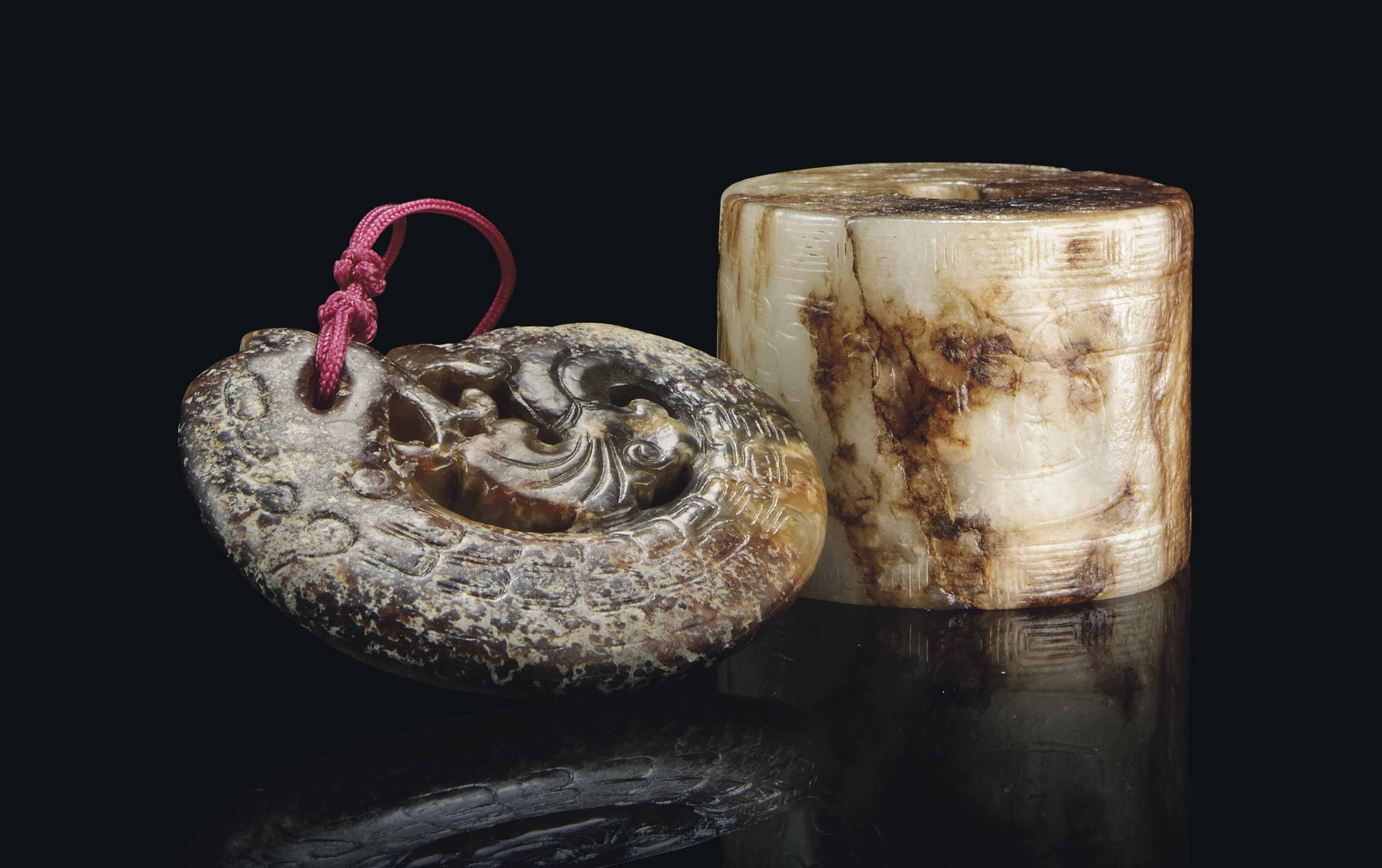 TWO CHINESE JADE CARVINGS , ZHOU DYNASTY (1100256 BC) Christie's