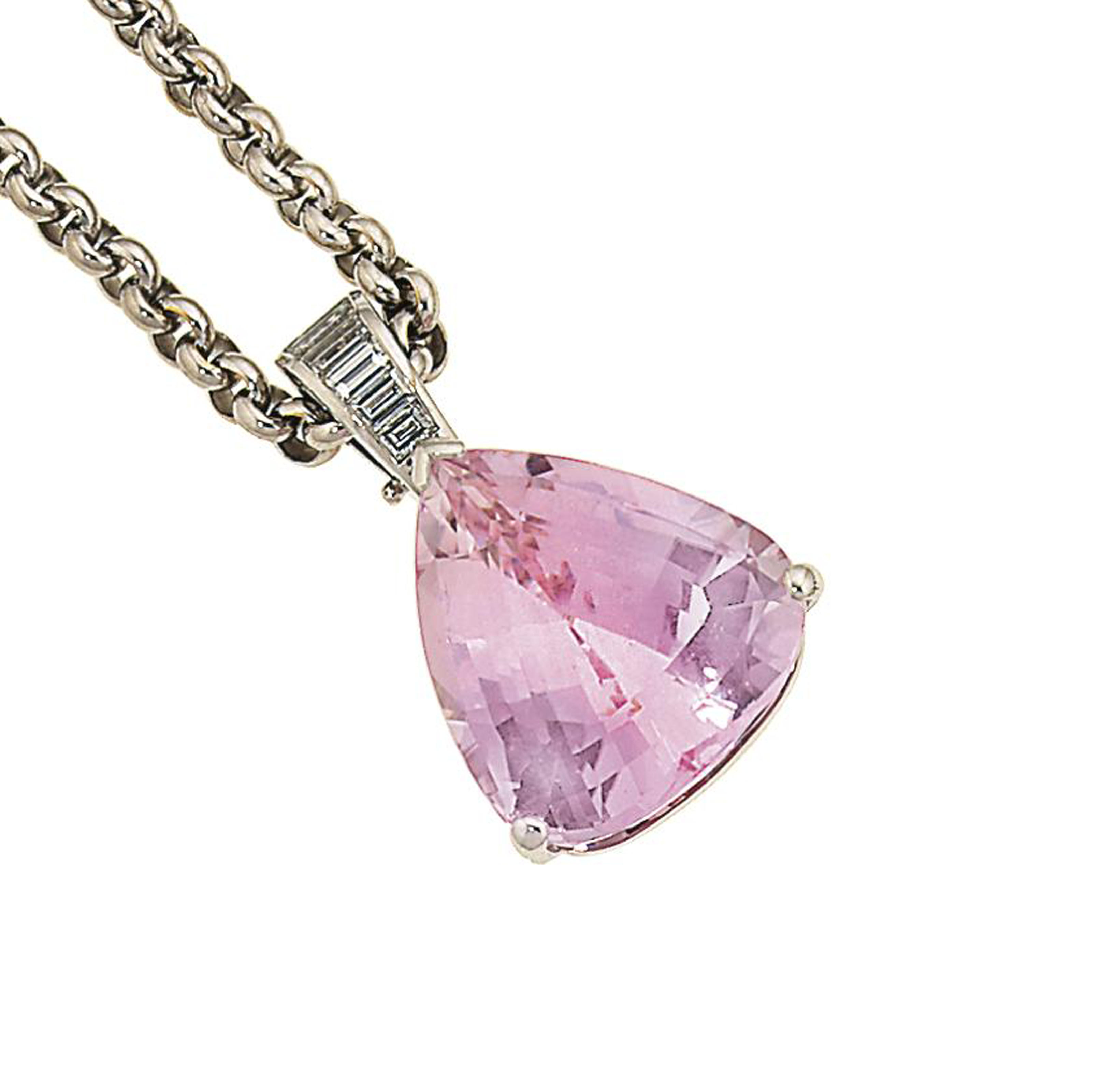 A kunzite and diamond pendant, by Theo Fennell Christie's