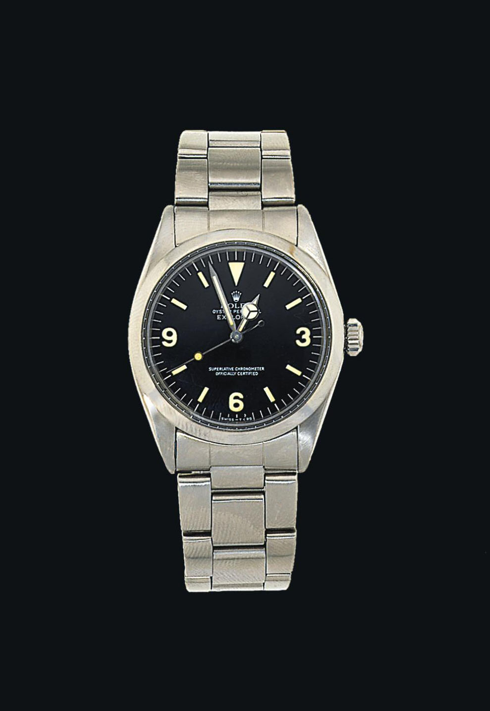 A Stainless Steel Automatic Explorer Wristwatch By Rolex Ref 1016