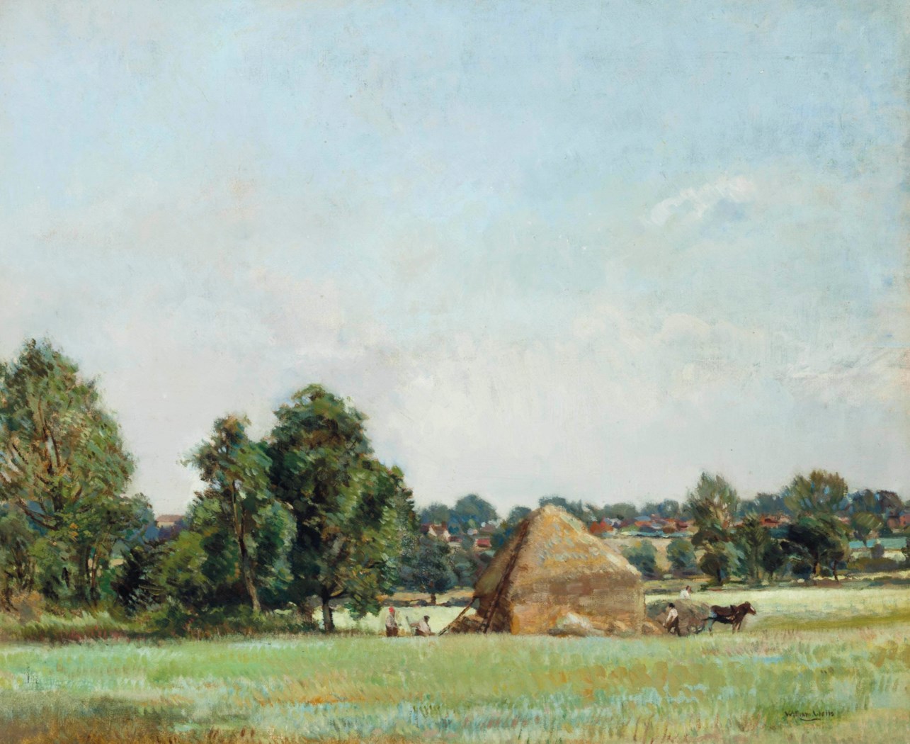 William Page Atkinson Wells (1872-1923) , The hay stack | Christie's