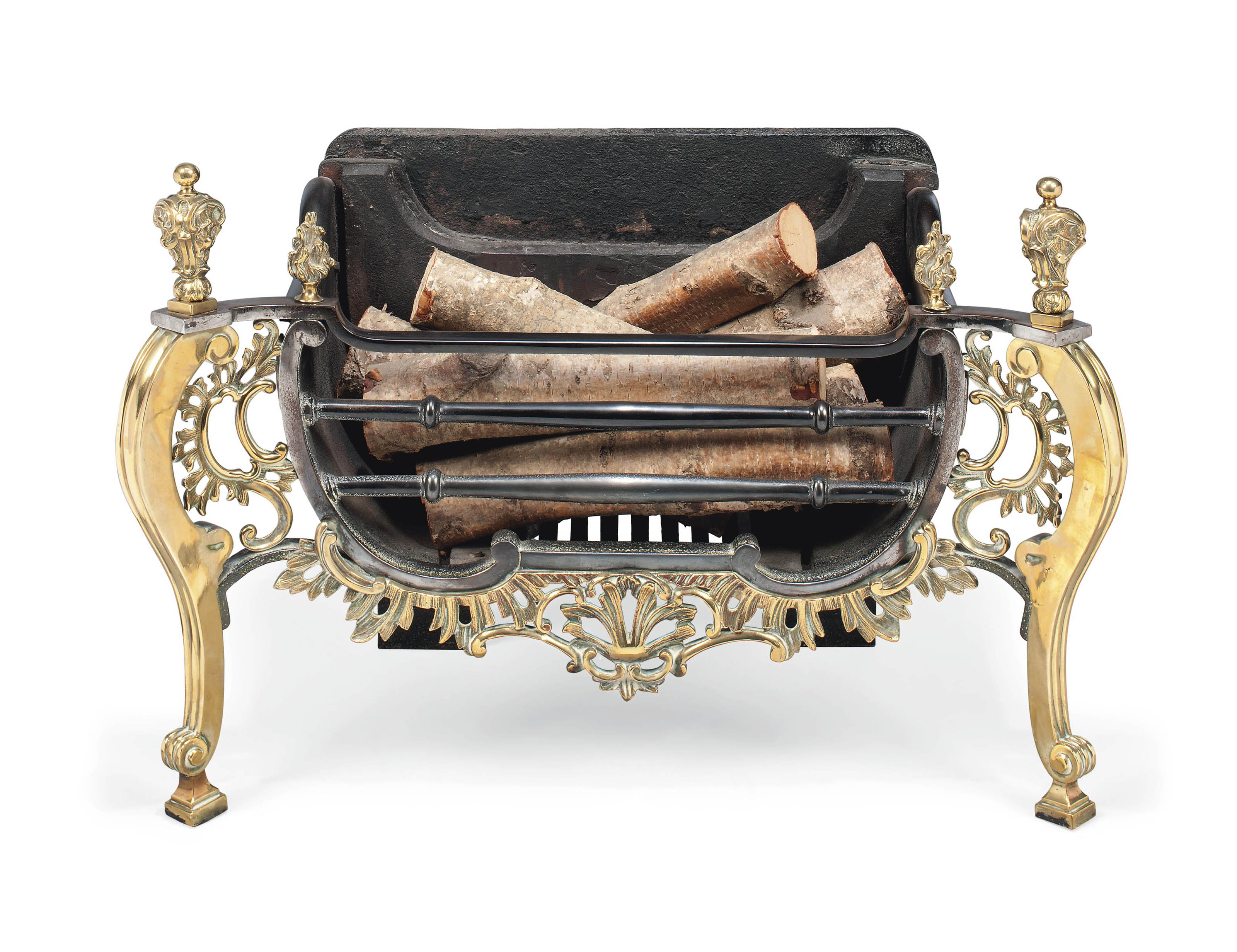 A VICTORIAN BRASS AND IRON FIREGRATE , LATE 19TH CENTURY Christie's