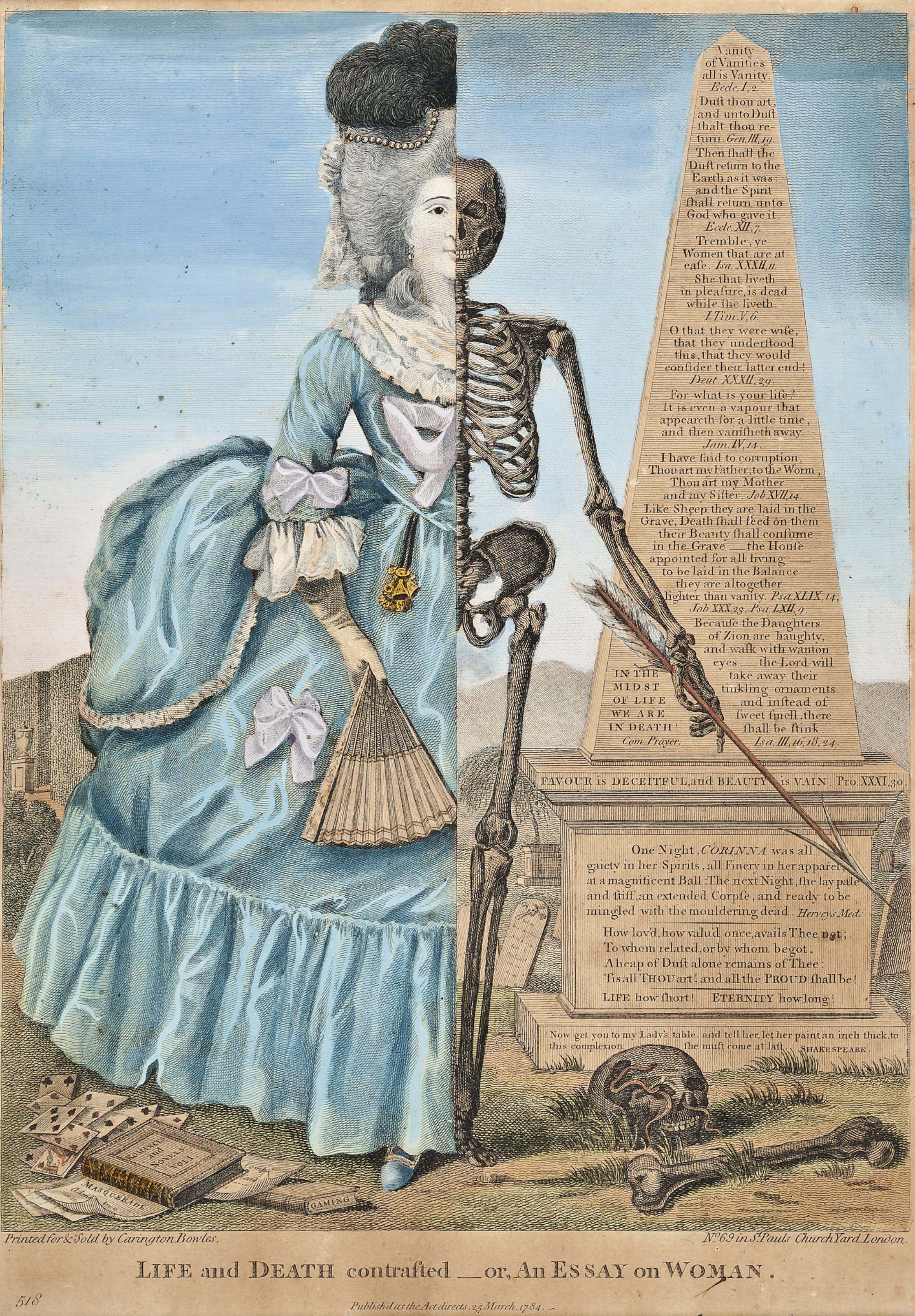 Carington Bowles Publishers Life And Death Contrasted