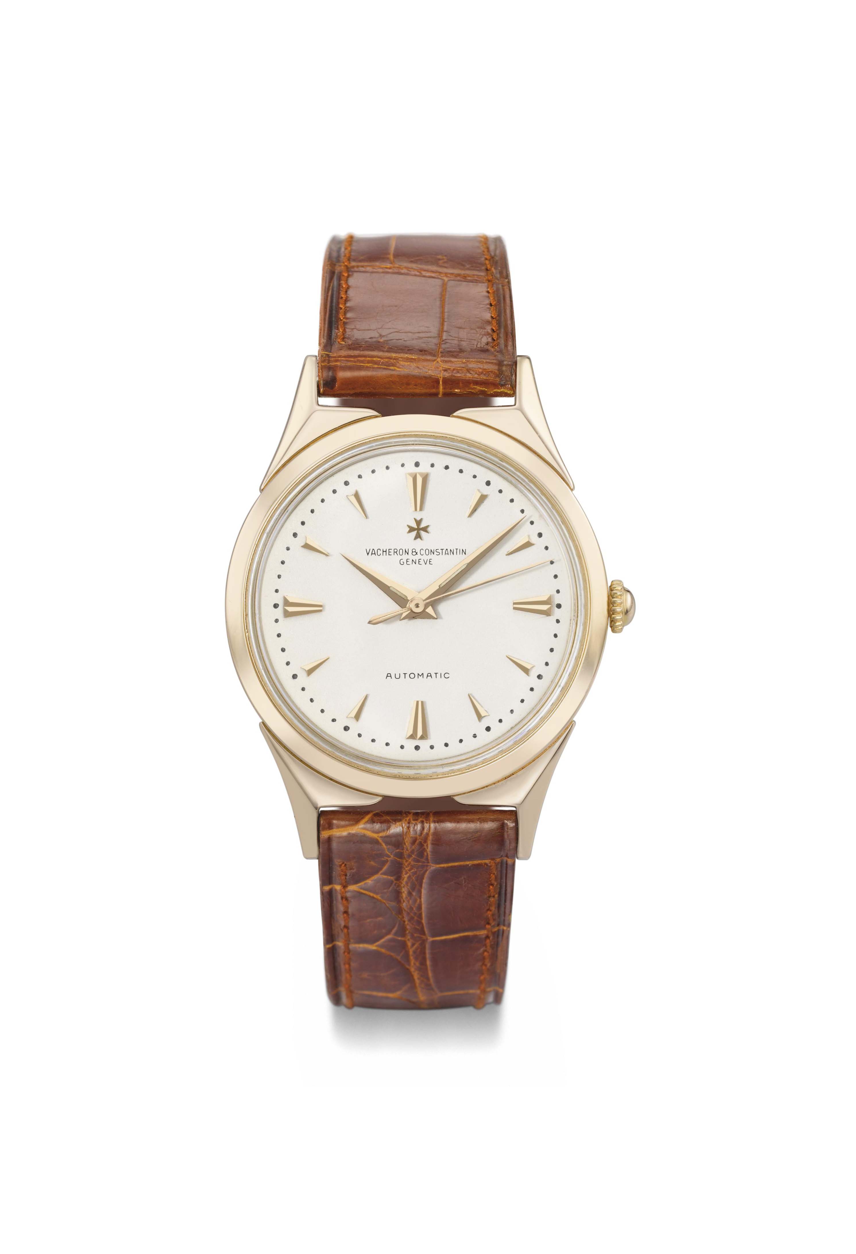 Vacheron Constantin. A fine 18K pink gold automatic wristwatch