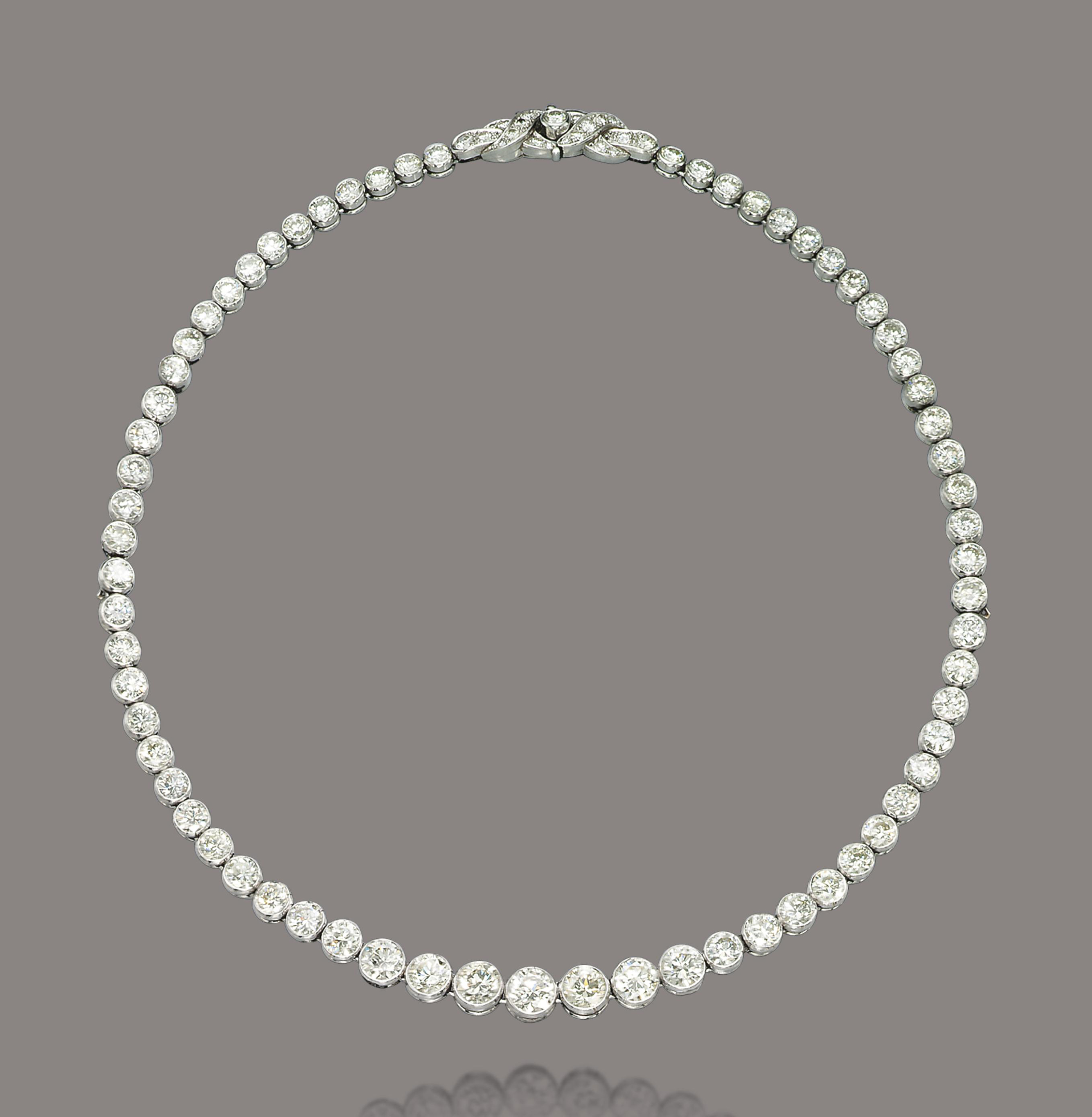 A DIAMOND RIVIERE NECKLACE Christie's