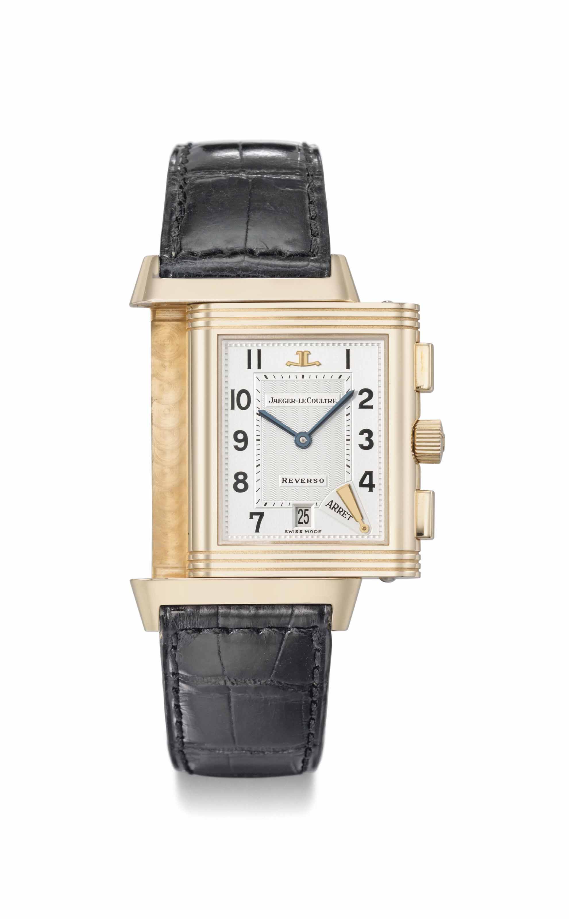 JaegerLeCoultre. A fine 18K pink gold limited edition double dial