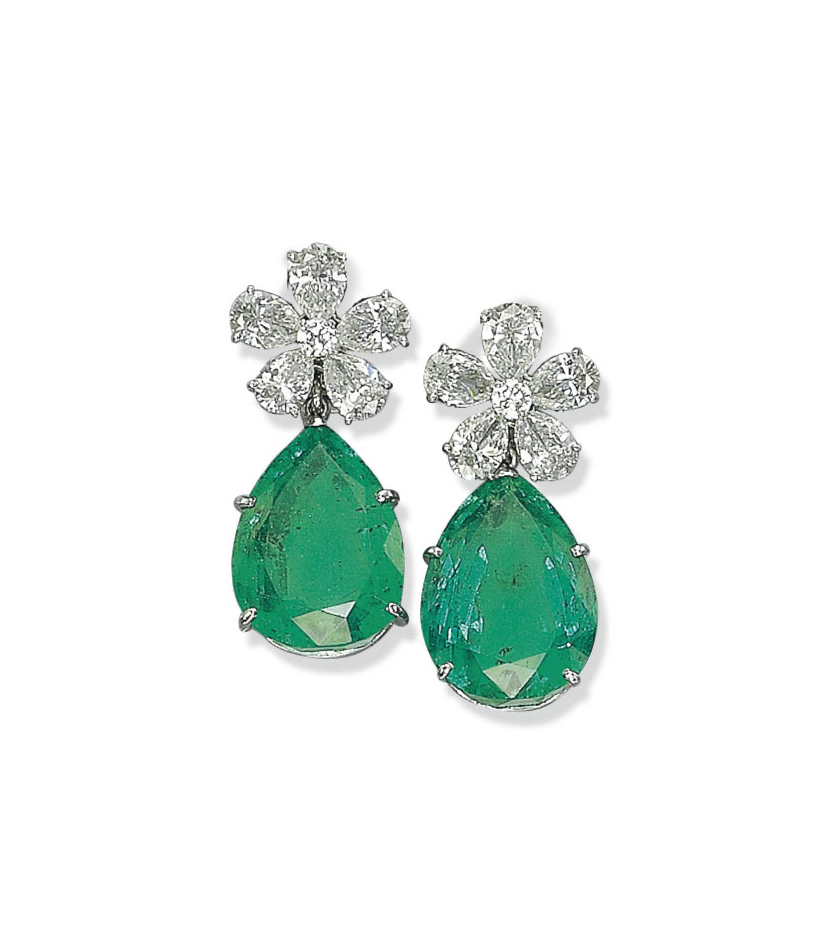 Van cleef new arrivals emerald earrings