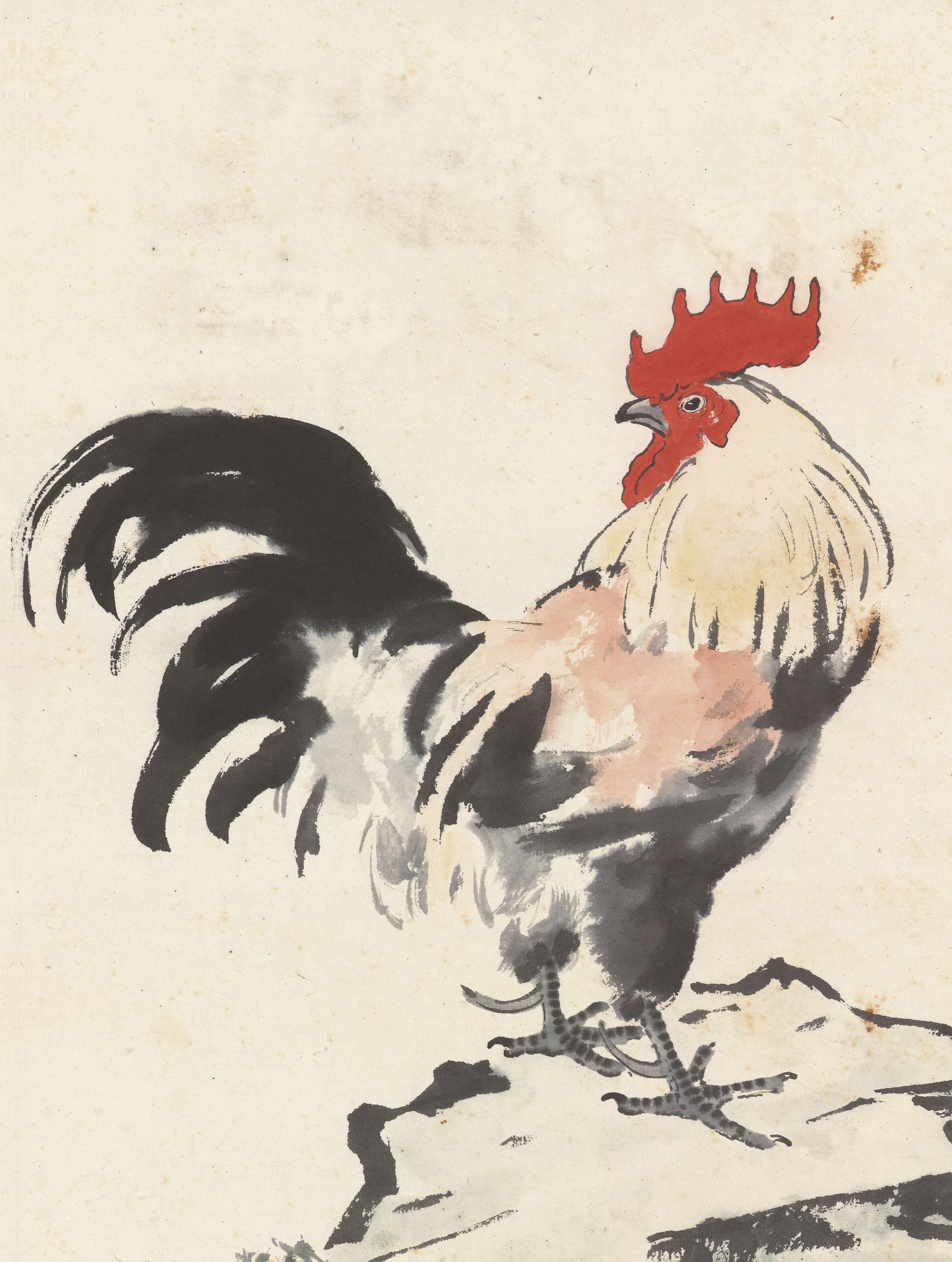 XU BEIHONG (1895-1953) , Rooster and Hen | Christie's