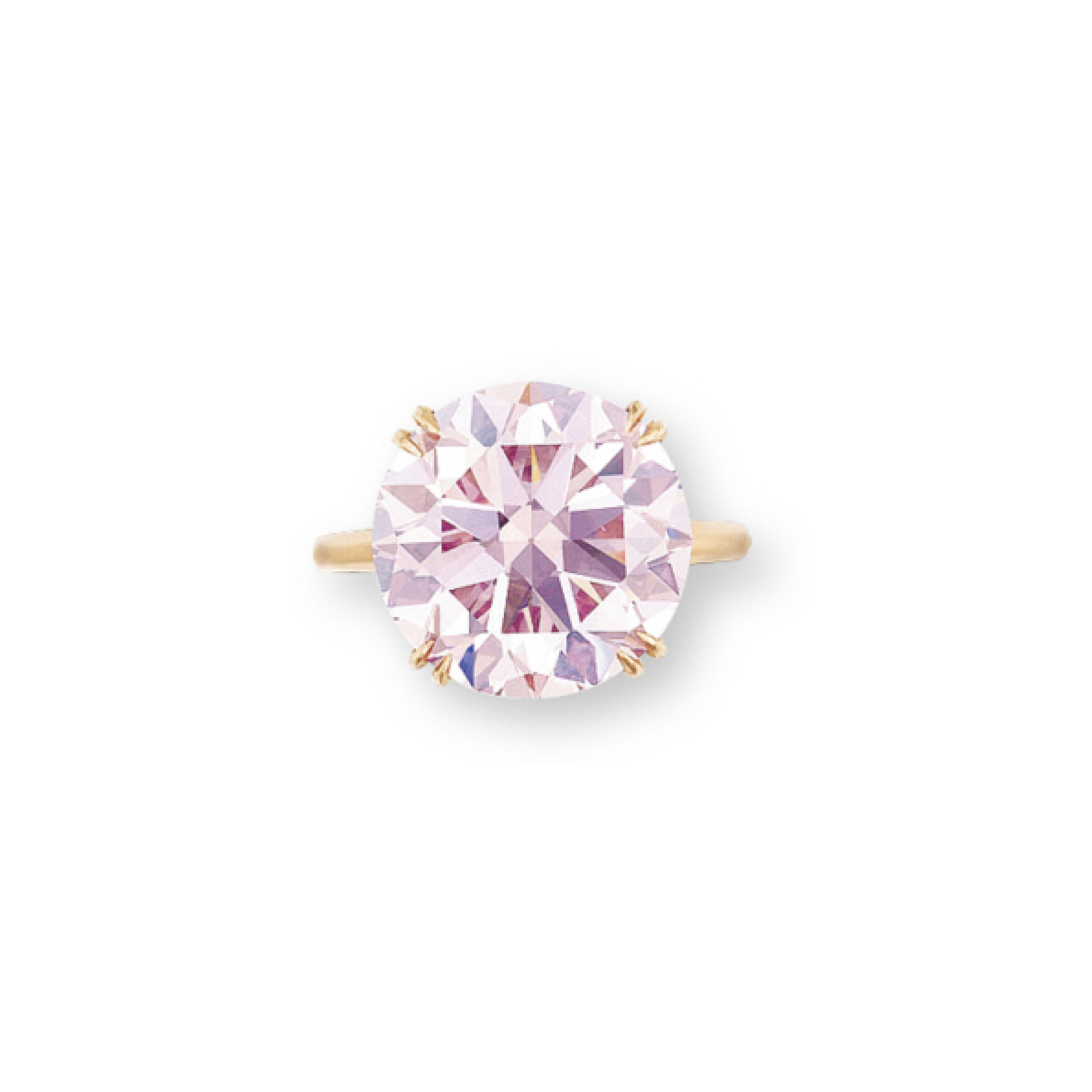 A COLOURED DIAMOND RING, BY HARRY WINSTON