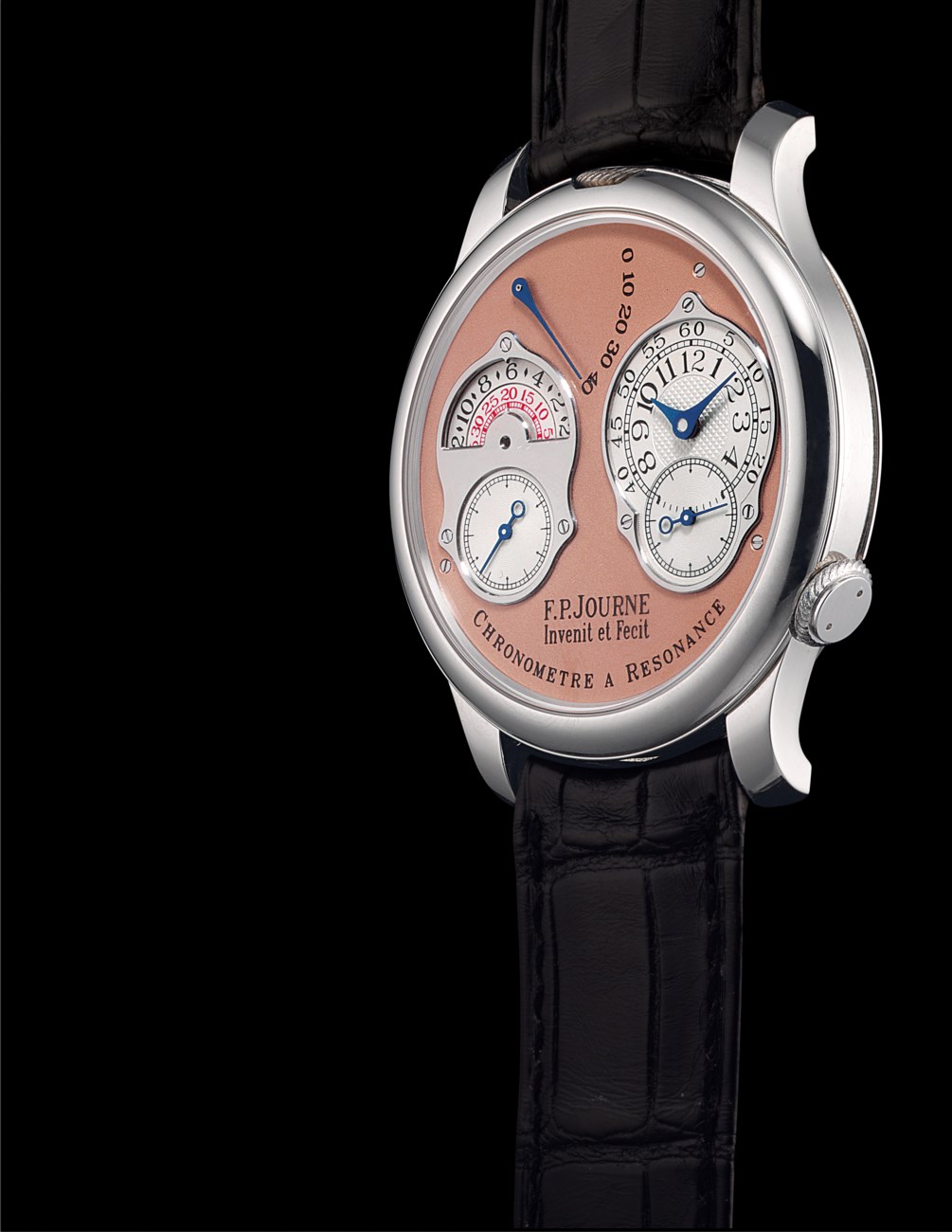 F.P. JOURNE. A FINE AND RARE PLATINUM LIMITED EDITION DUAL TIME