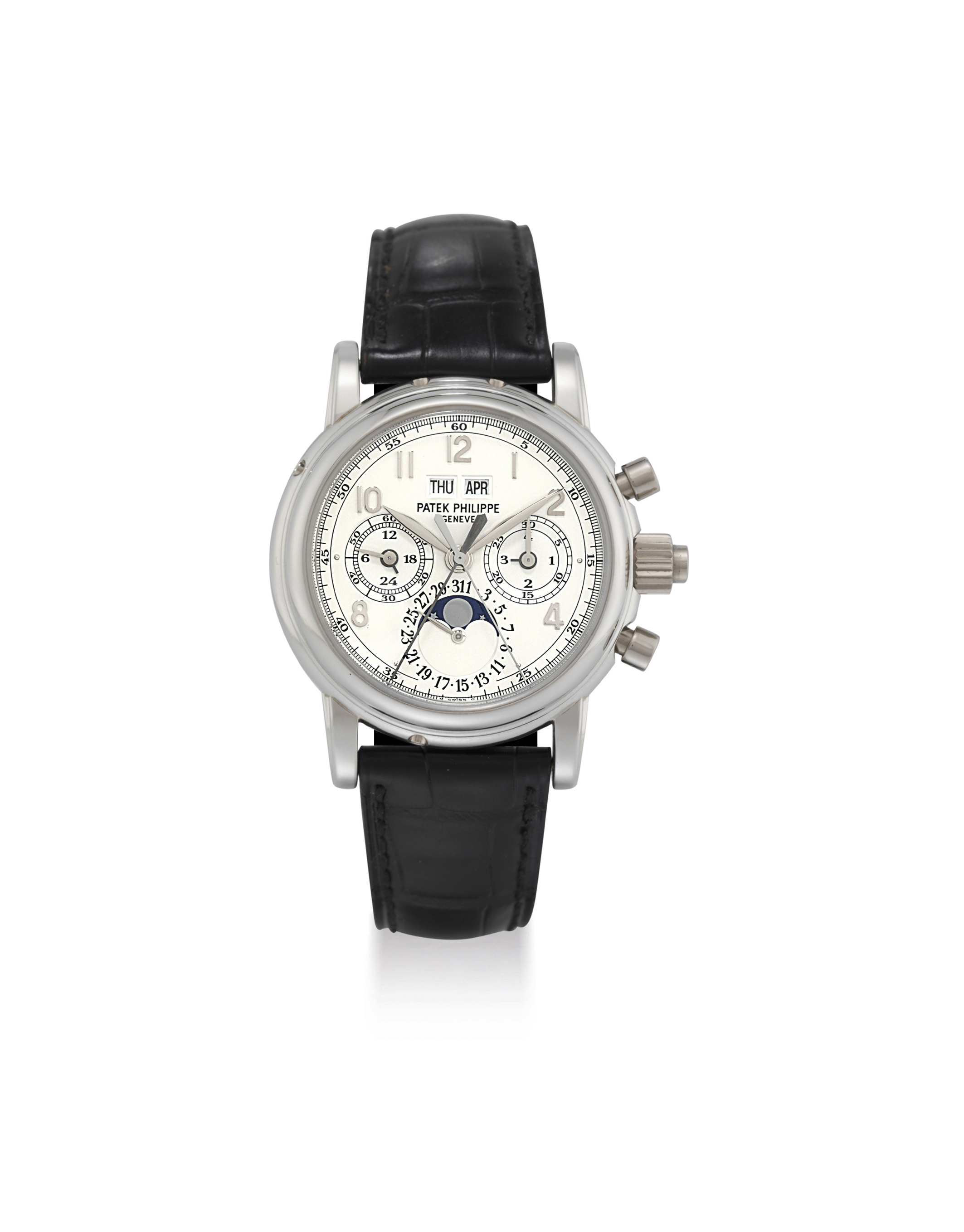 Patek 5004 white shop gold baton