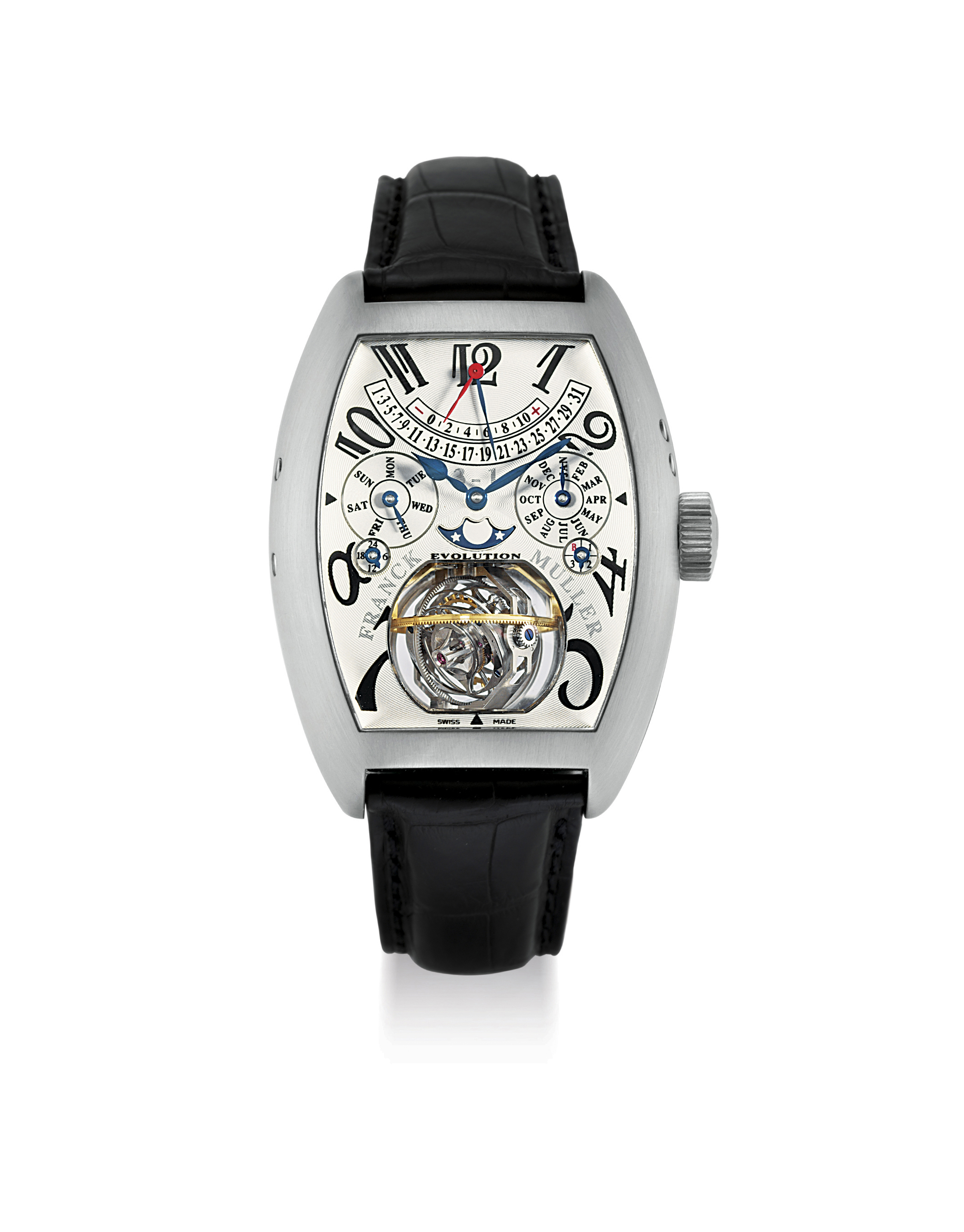 FRANCK MULLER. AN OVERSIZED, EXTREMELY RARE AND IMPORTANT PLATINUM