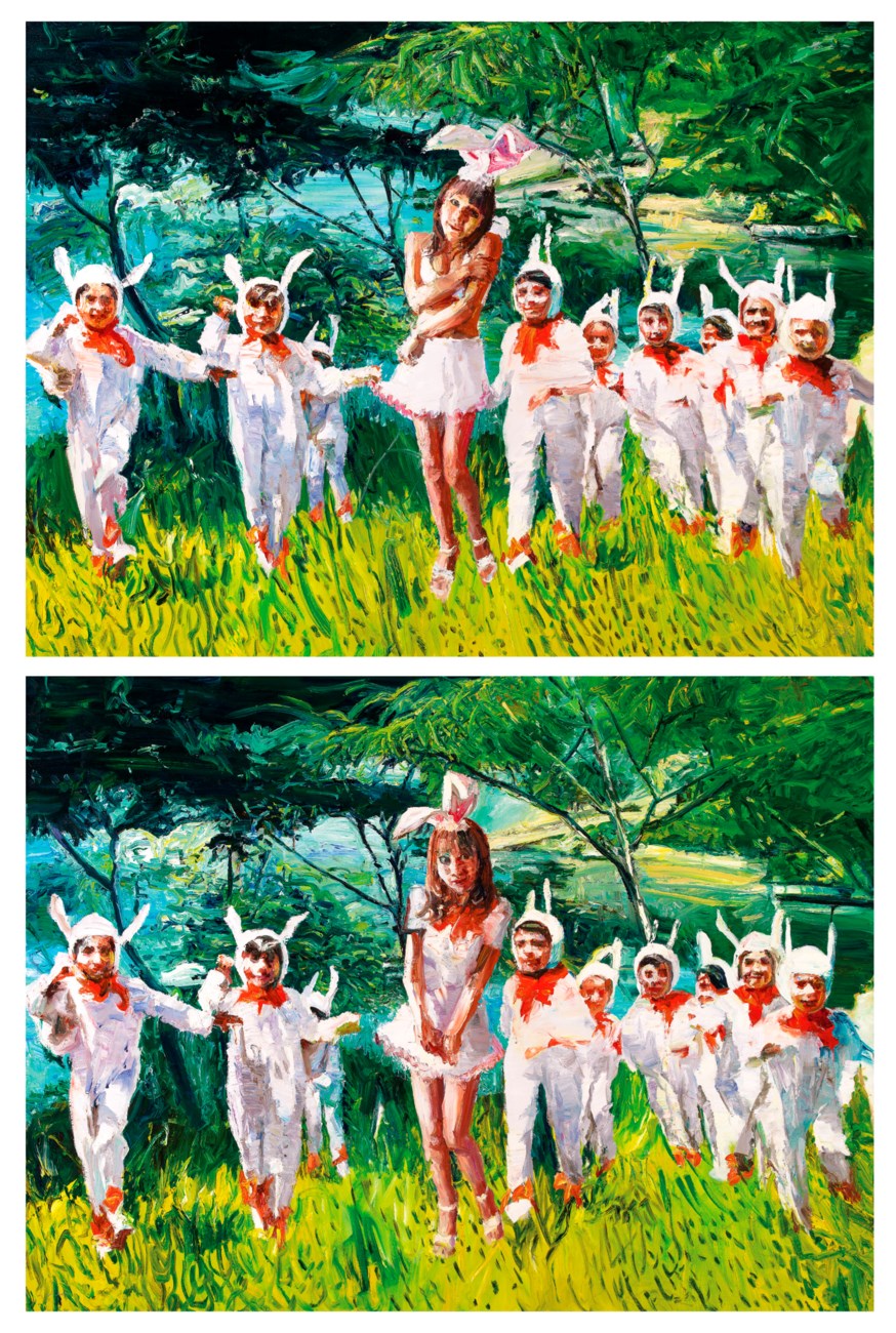 LI QING (Chinese, B. 1980) , Finding Differences: Bunnies and Their ...