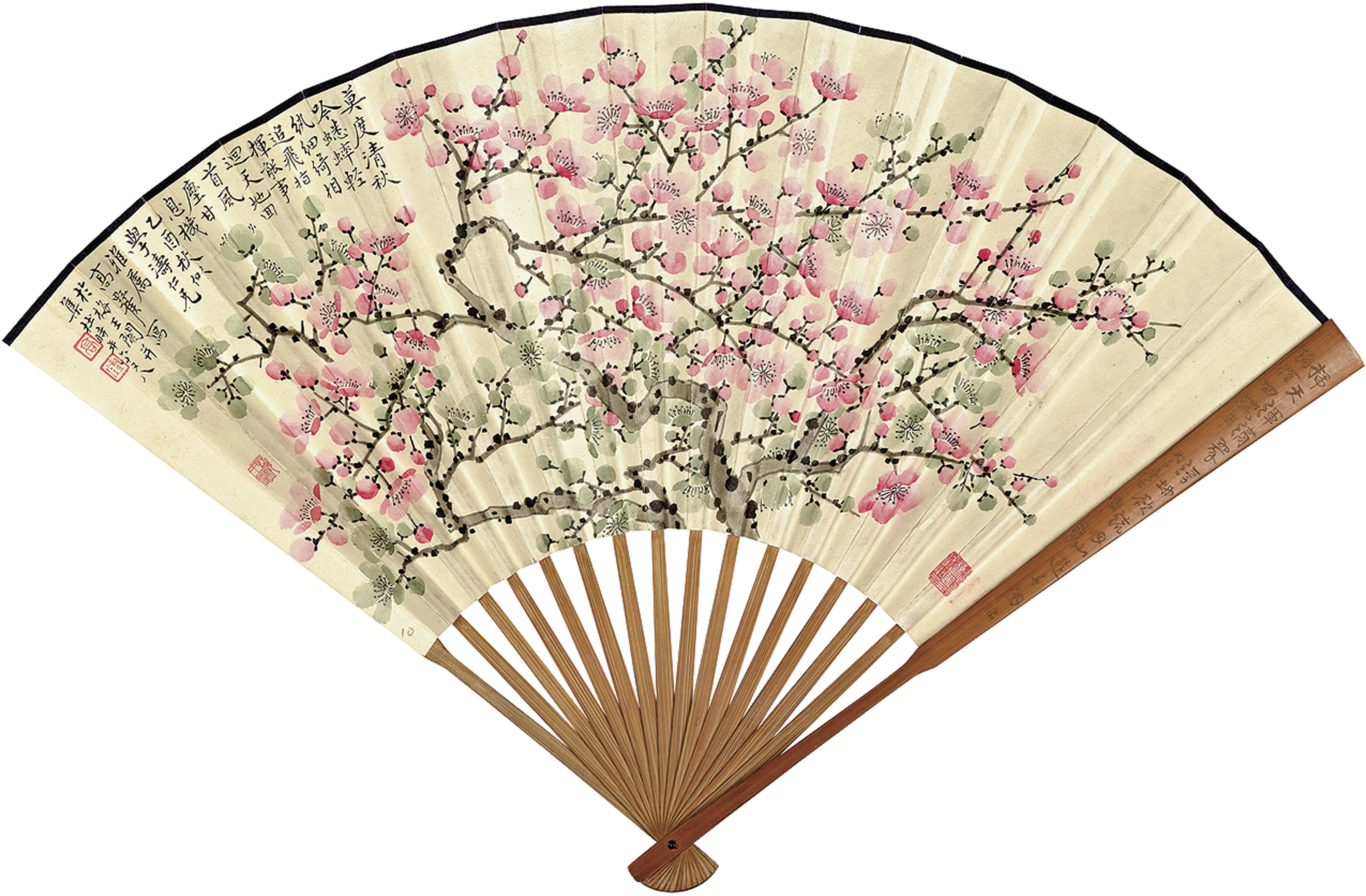 Plum Blossoms/Calligraphy 
