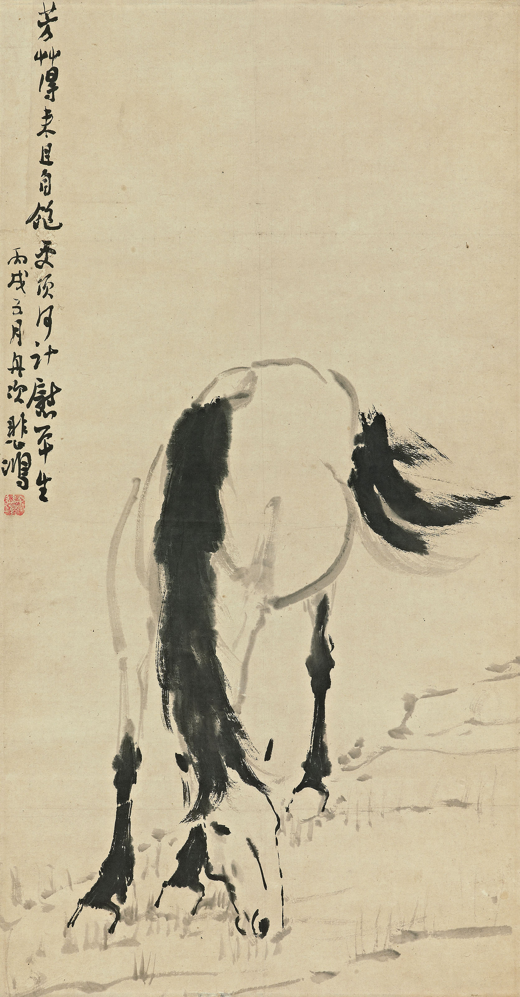 駿馬圖 悲鴻 徐悲鴻駿馬圖