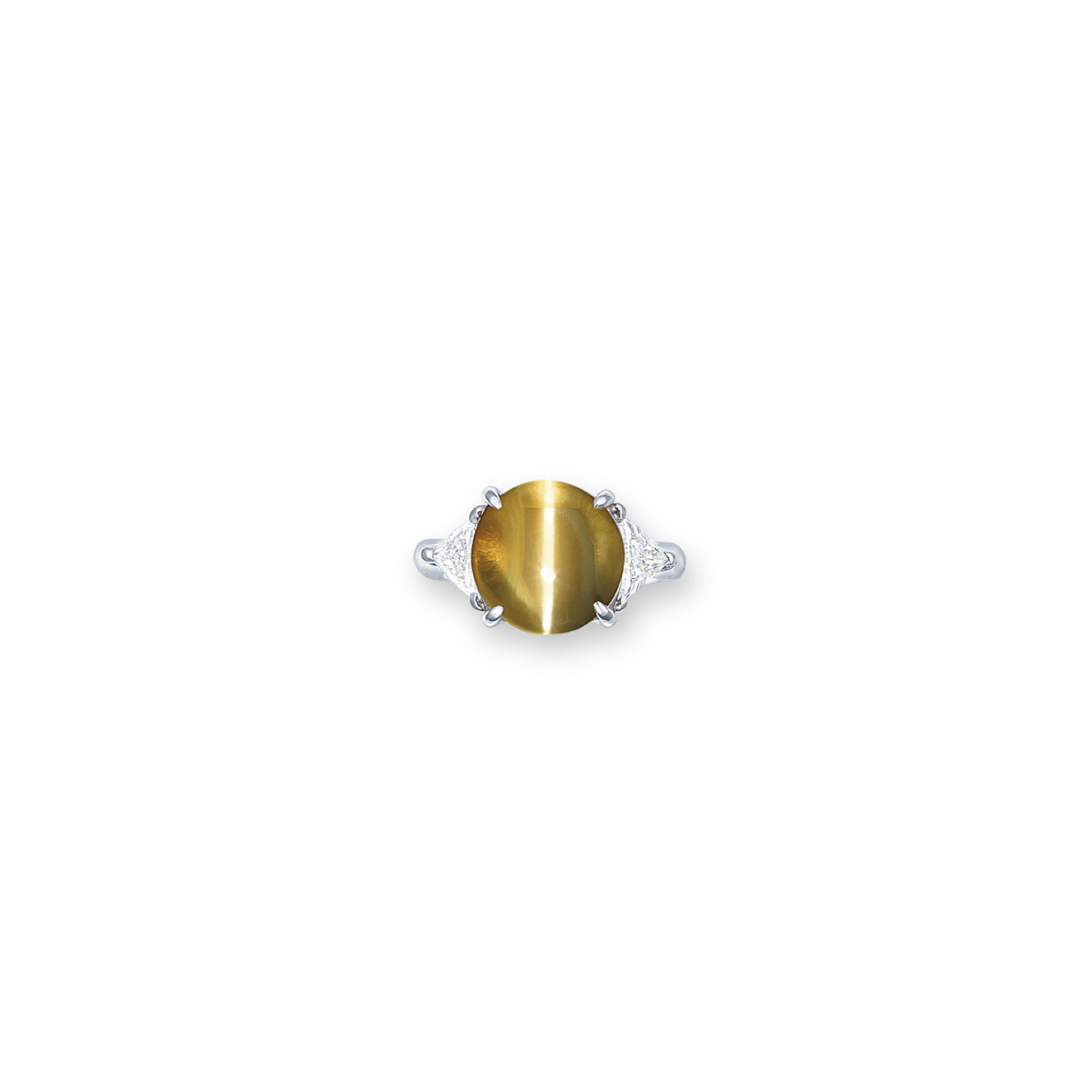 A Cat S Eye Chrysoberyl And Diamond Ring Ring Chrysoberyl