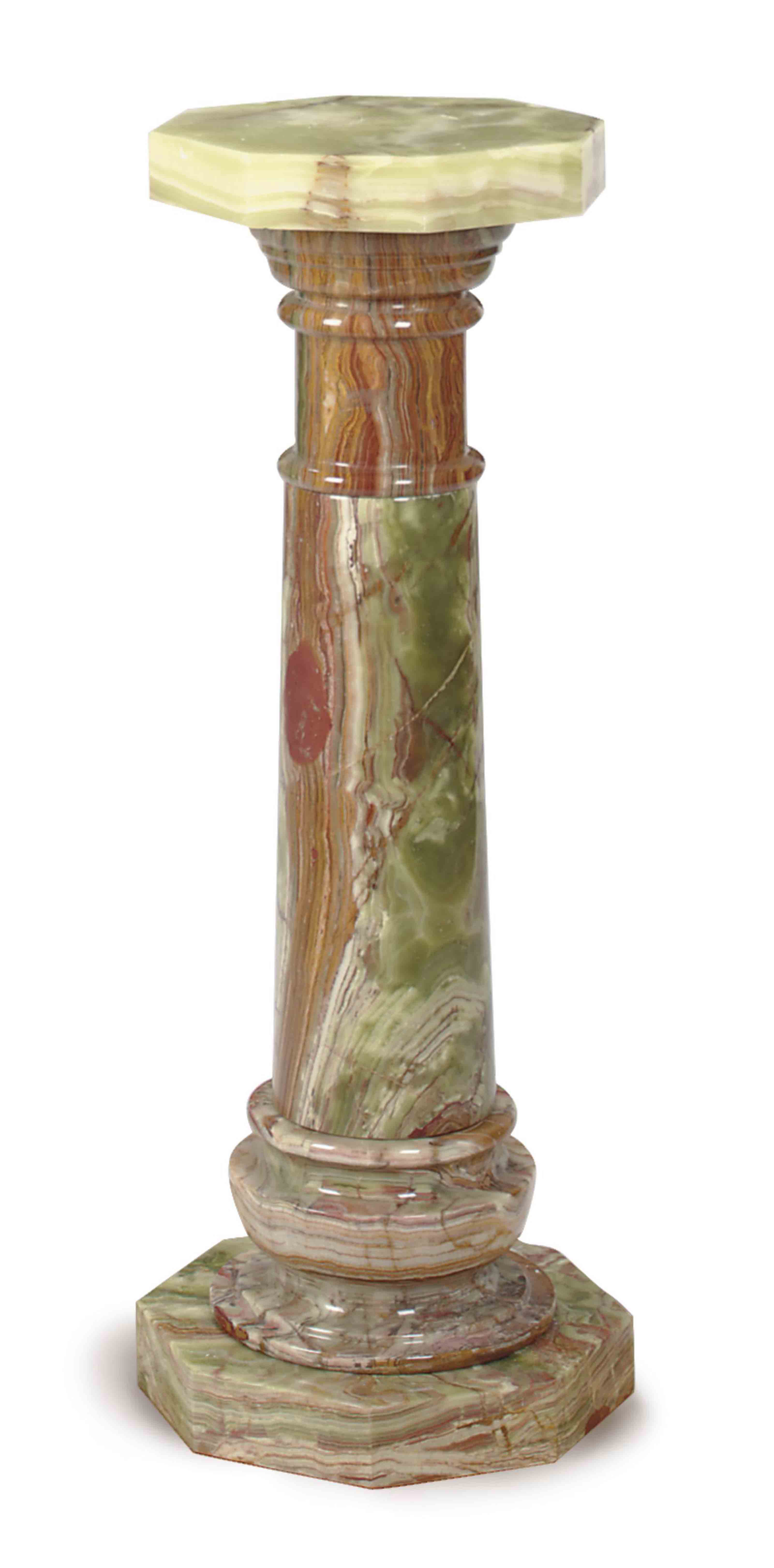 AN ONYX PEDESTAL COLUMN, , LATE 20TH CENTURY Christie's