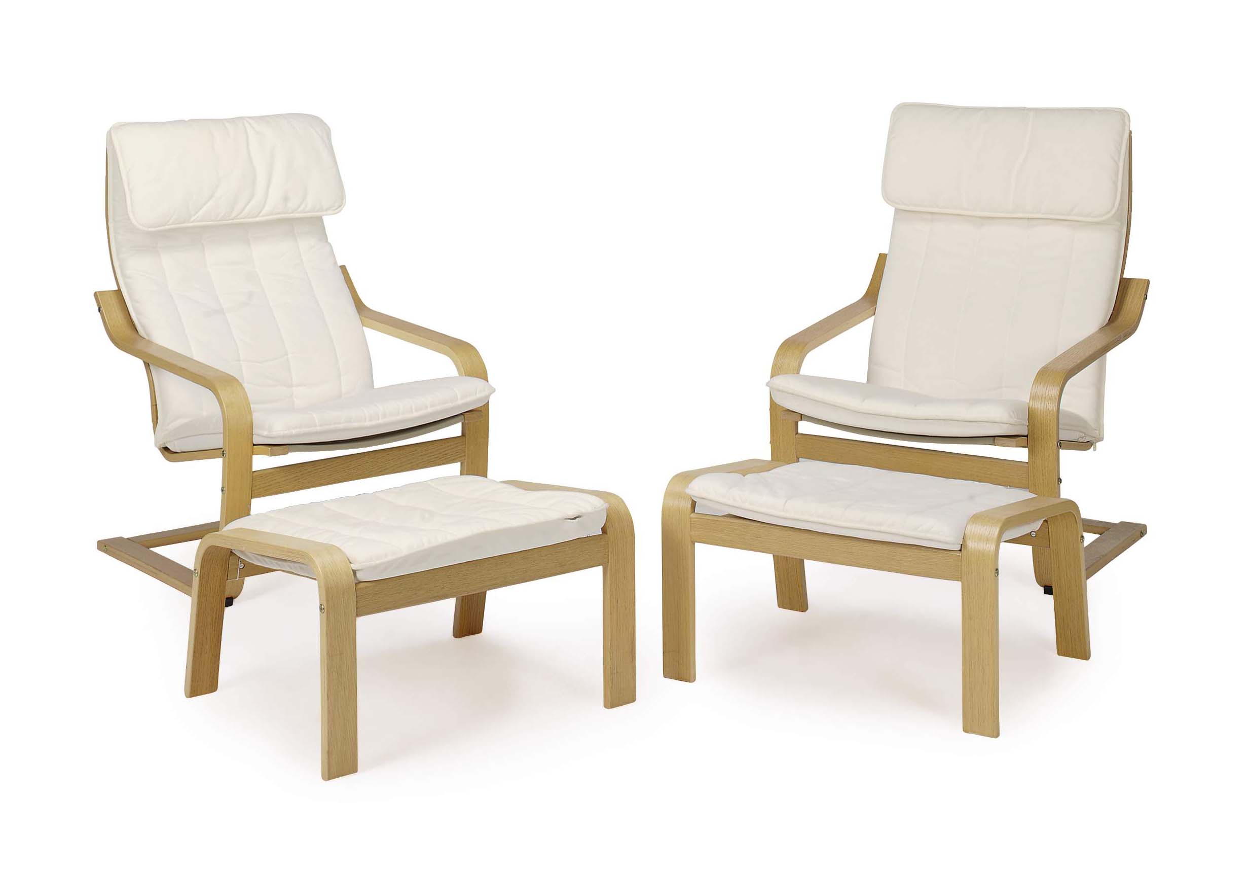 A SET OF FOUR BENTWOOD ARMCHAIRS WITH TWO MATCHING OTTOMANS, , OF