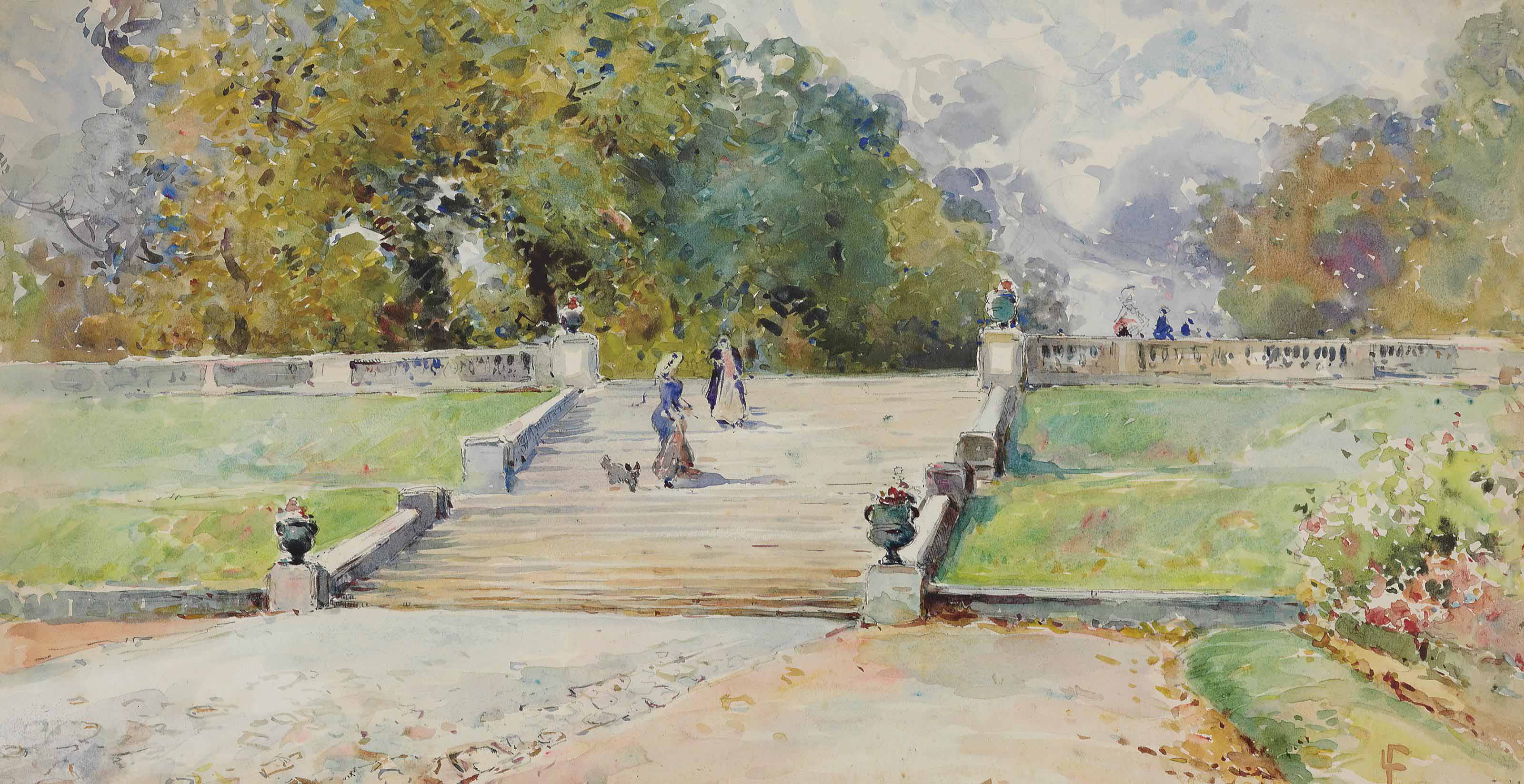 John La Farge (18351910) , On a Park Terrace Christie's