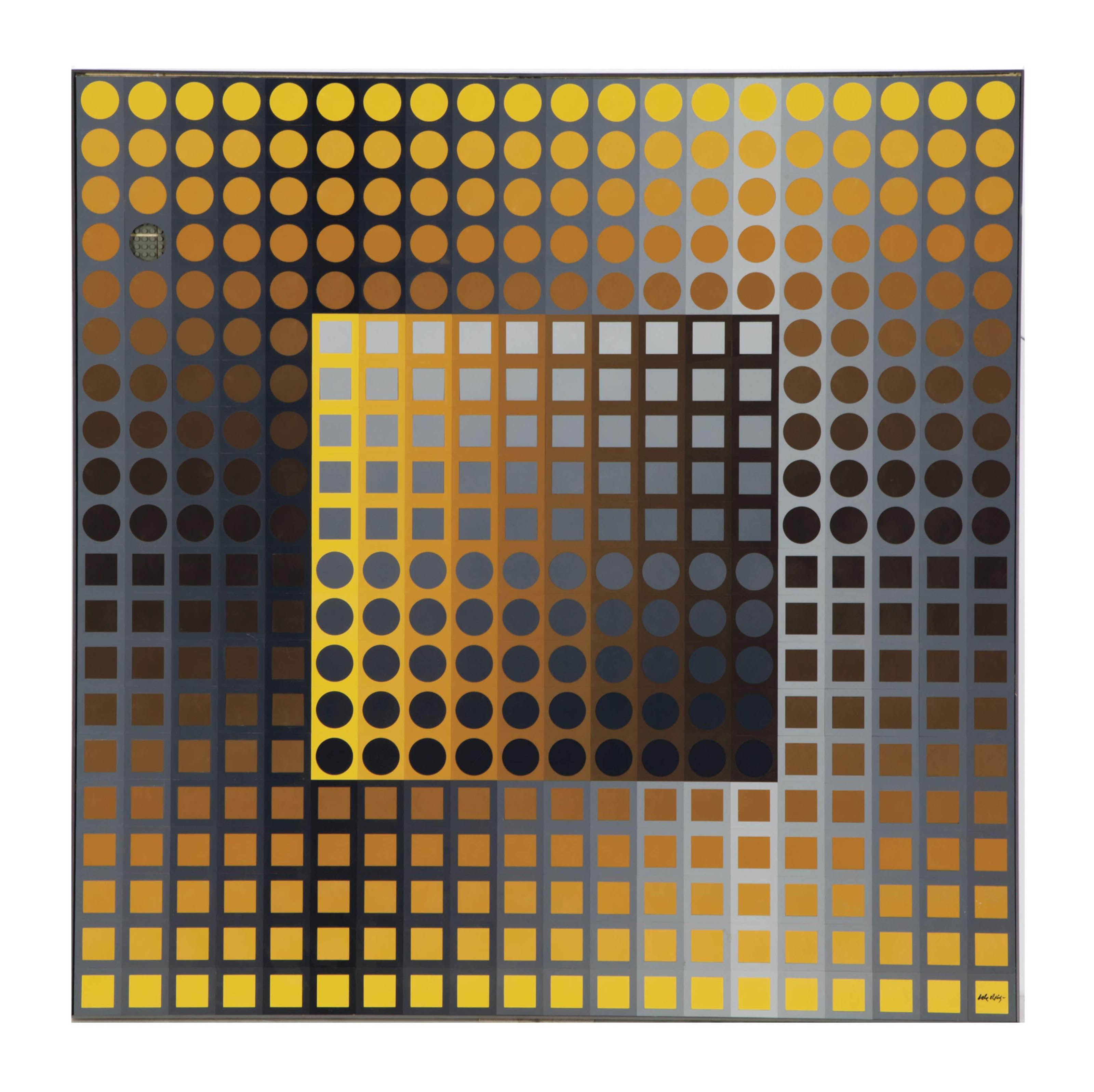 Victor Vasarely Hungarian French 1908 1997 Planetary Folklore
