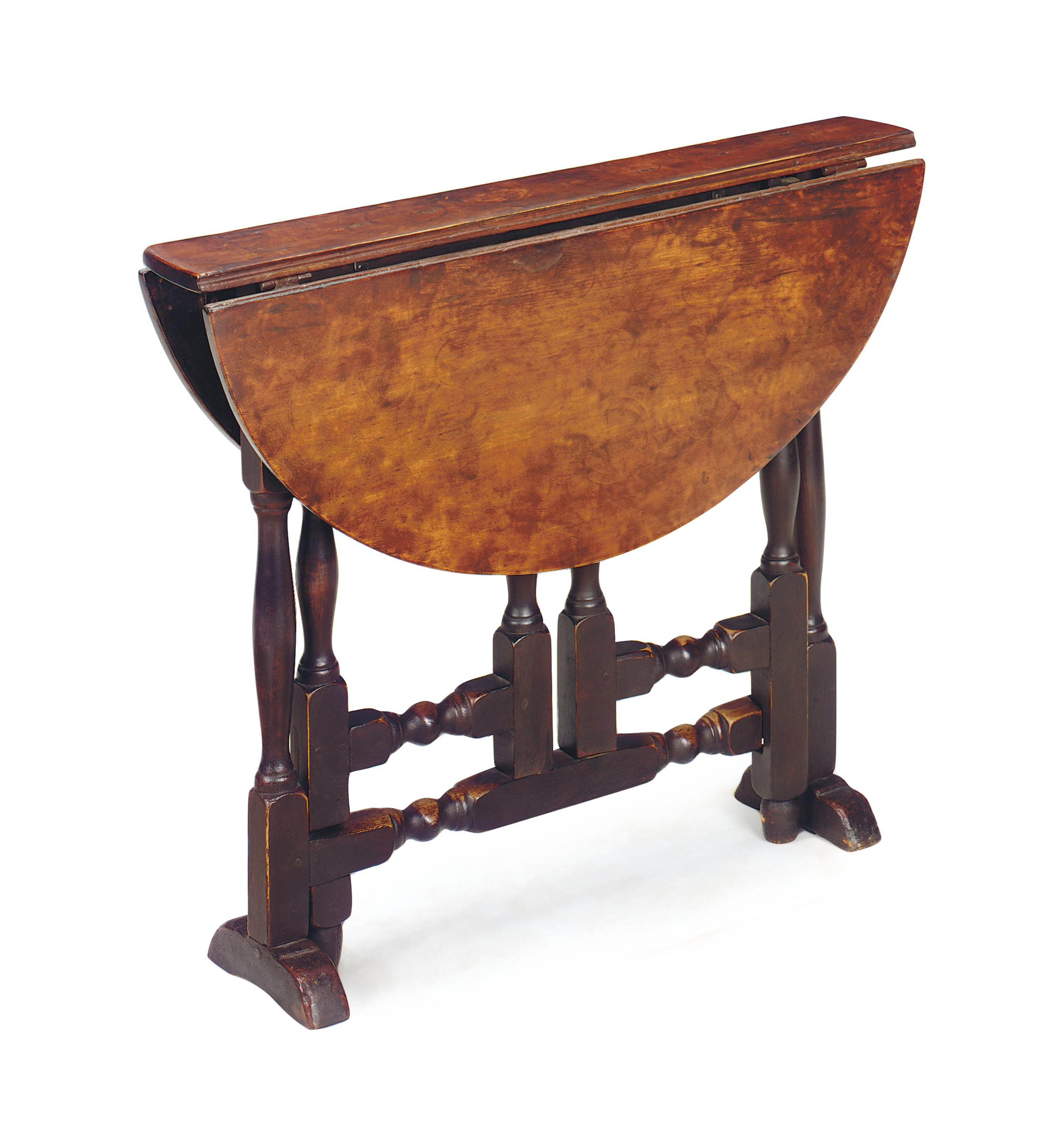 An American Maple Gate Leg Table In The William And Mary Style