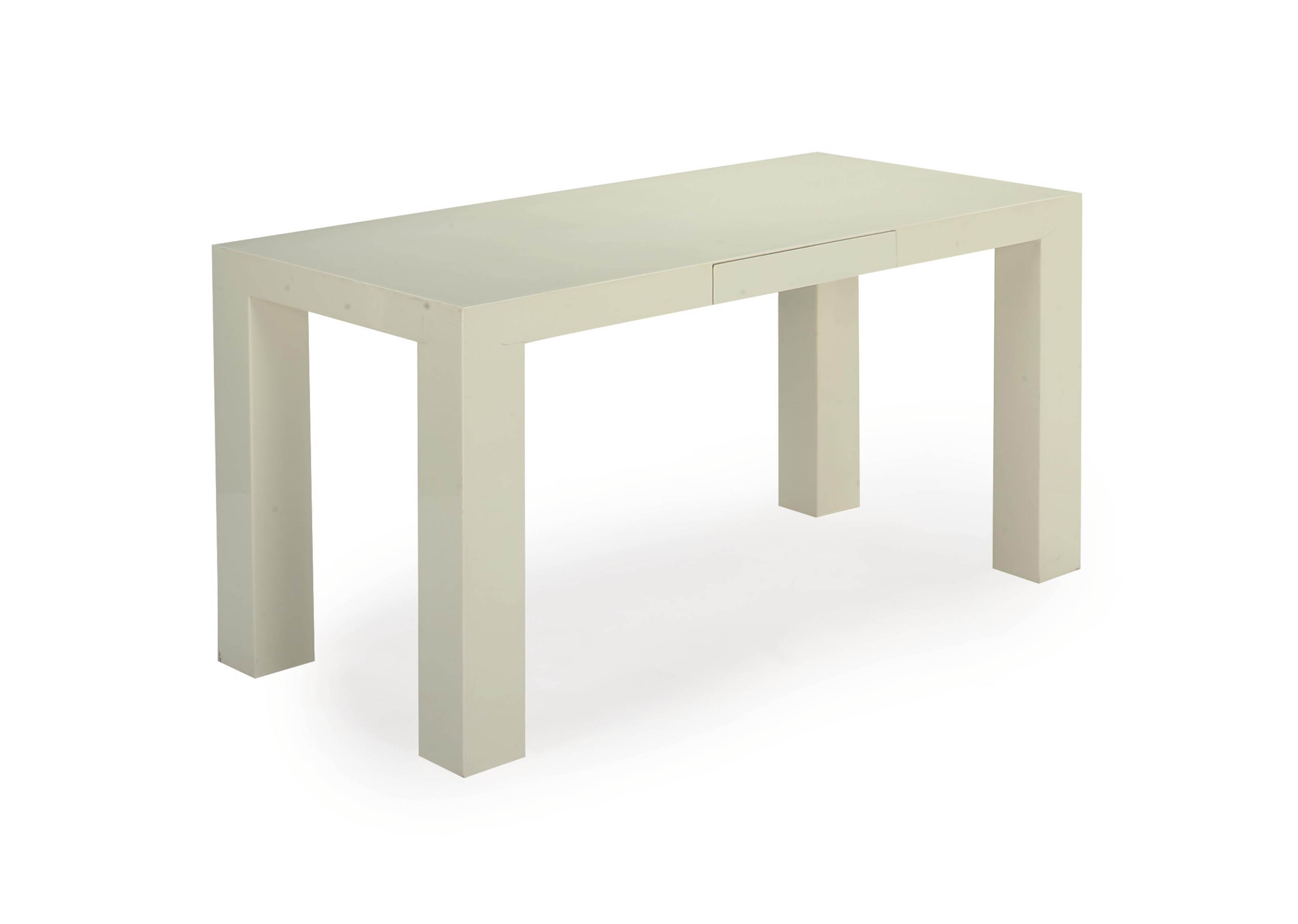 A White Lacquered Parson S Table Of Recent Manufacture By