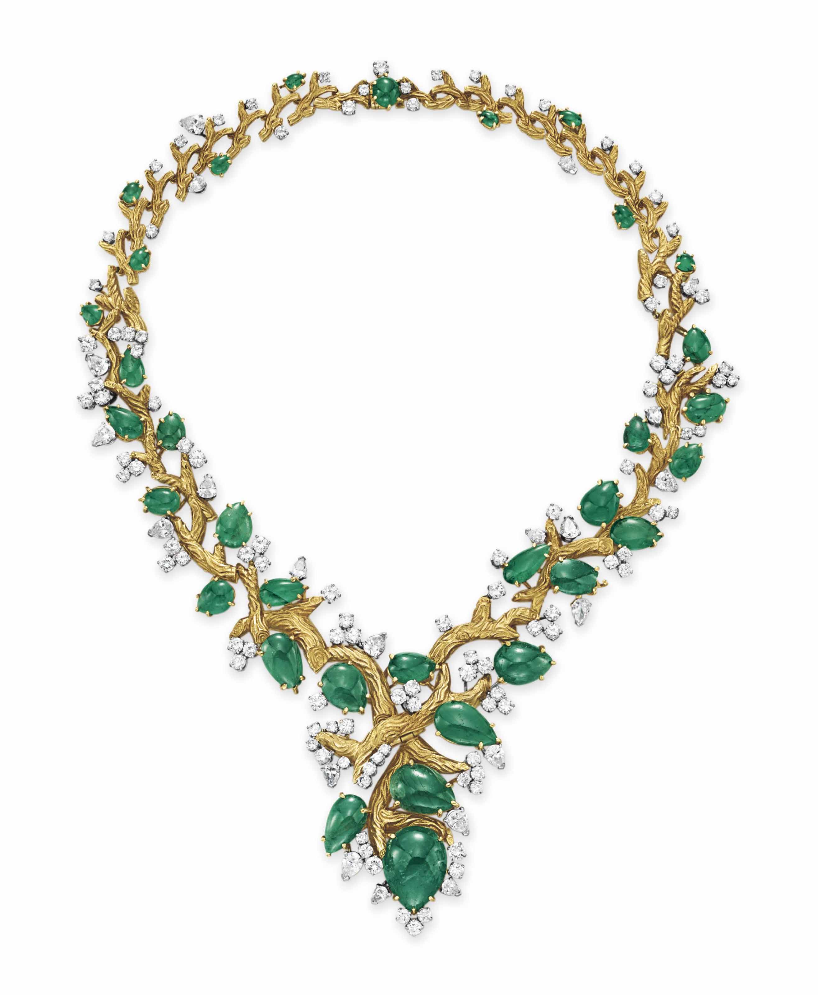 колье victoria изумруд. колье 2011/949620 с бриллиантами и изумрудами. старинное колье с изумрудами. золотое колье с изумрудами. золотое колье с изумрудами и бриллиантами.