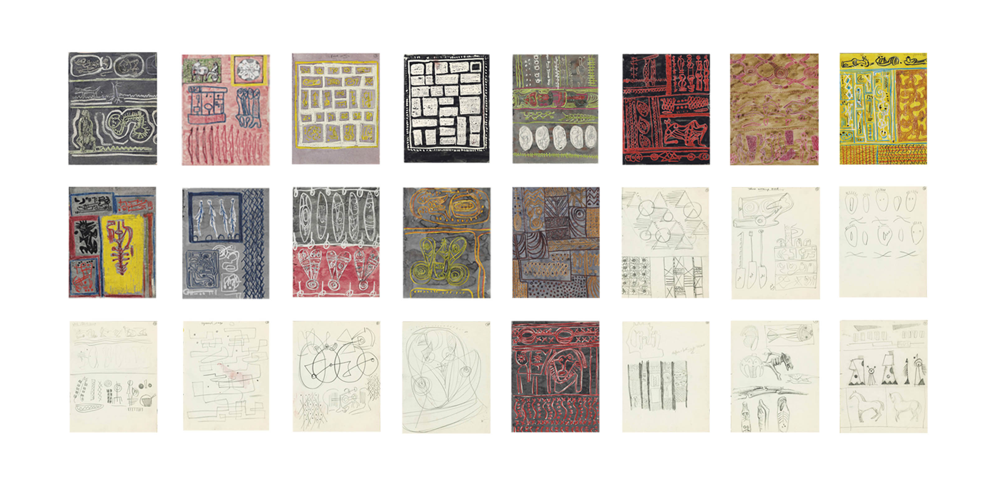 全国どこでも送料無料！ , (1898-1986) Moore Henry Textile and Figures Design: 絵画
