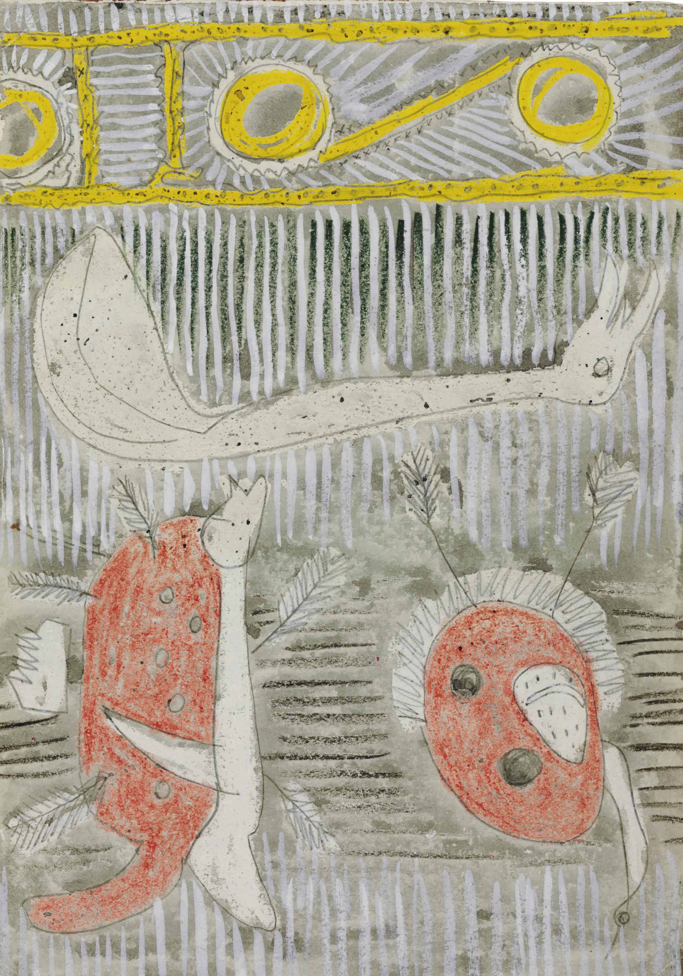 Henry Moore (1898-1986) , Textile Design: Figures and Abstract