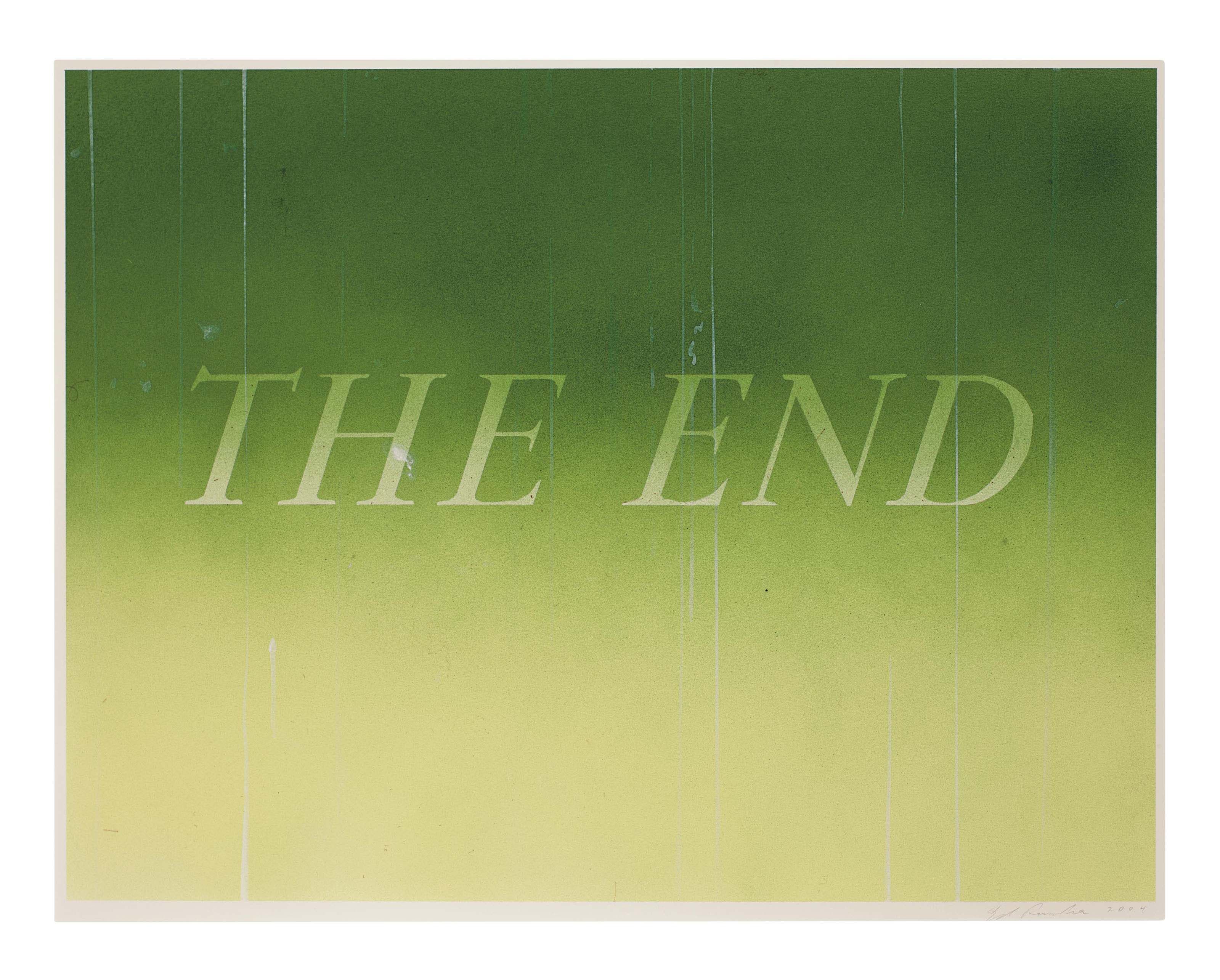 Ed Ruscha (b. 1937) , The End 46 Christie's