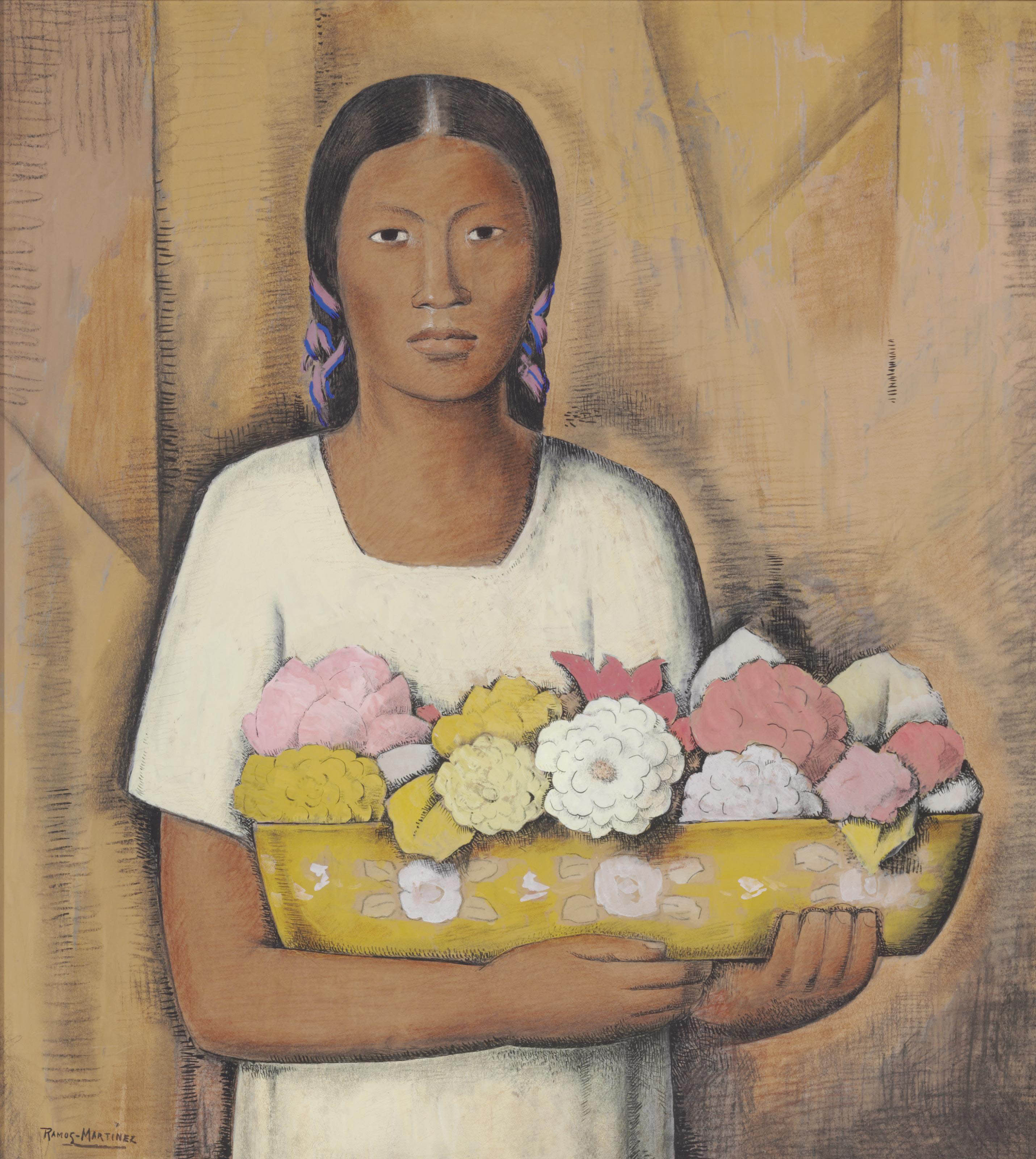 Alfredo Ramos Martínez (Mexican 18711946) , India con flores Christie's