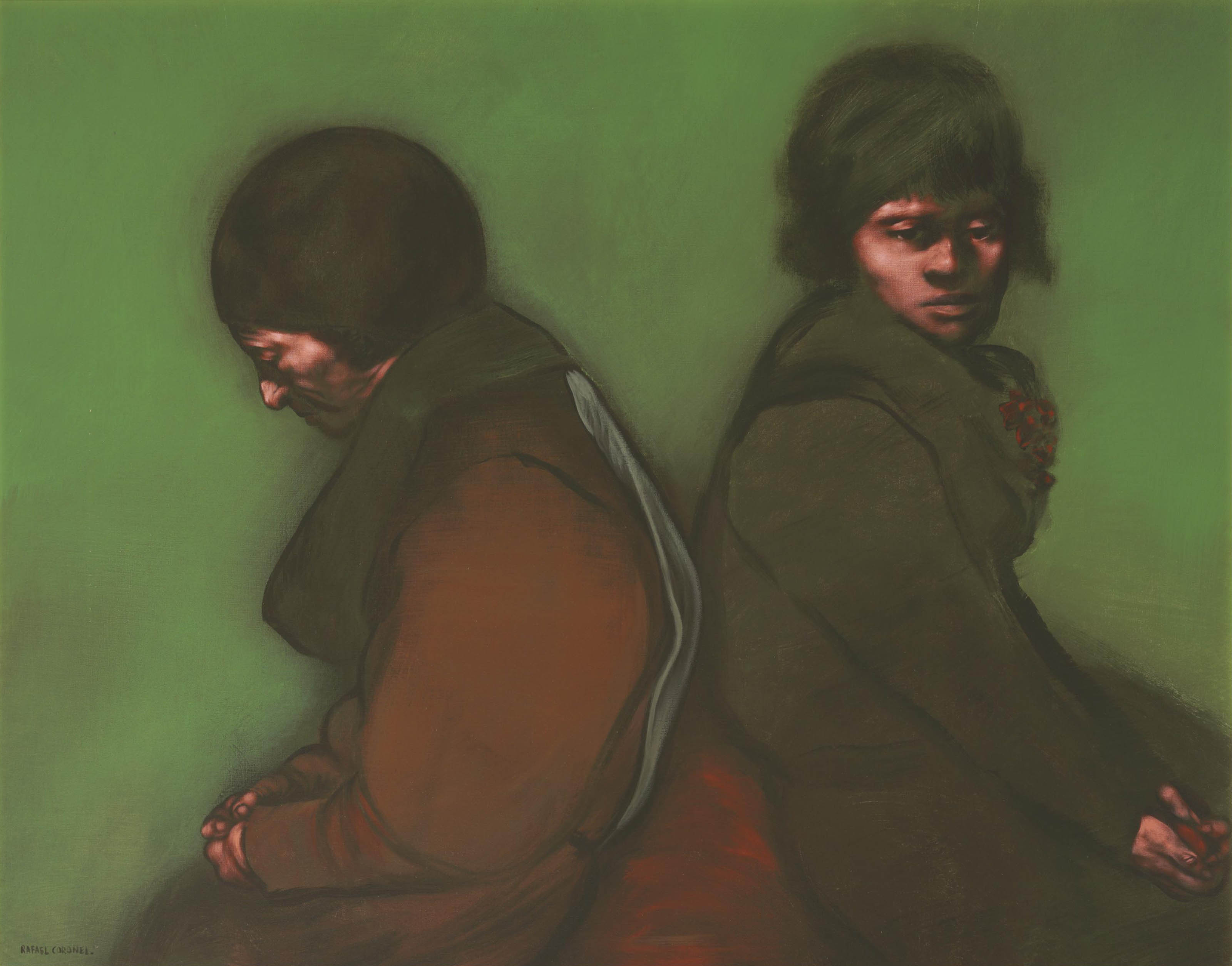 Rafael Coronel (Mexican b. 1932) , Untitled (Two Figures) Christie's