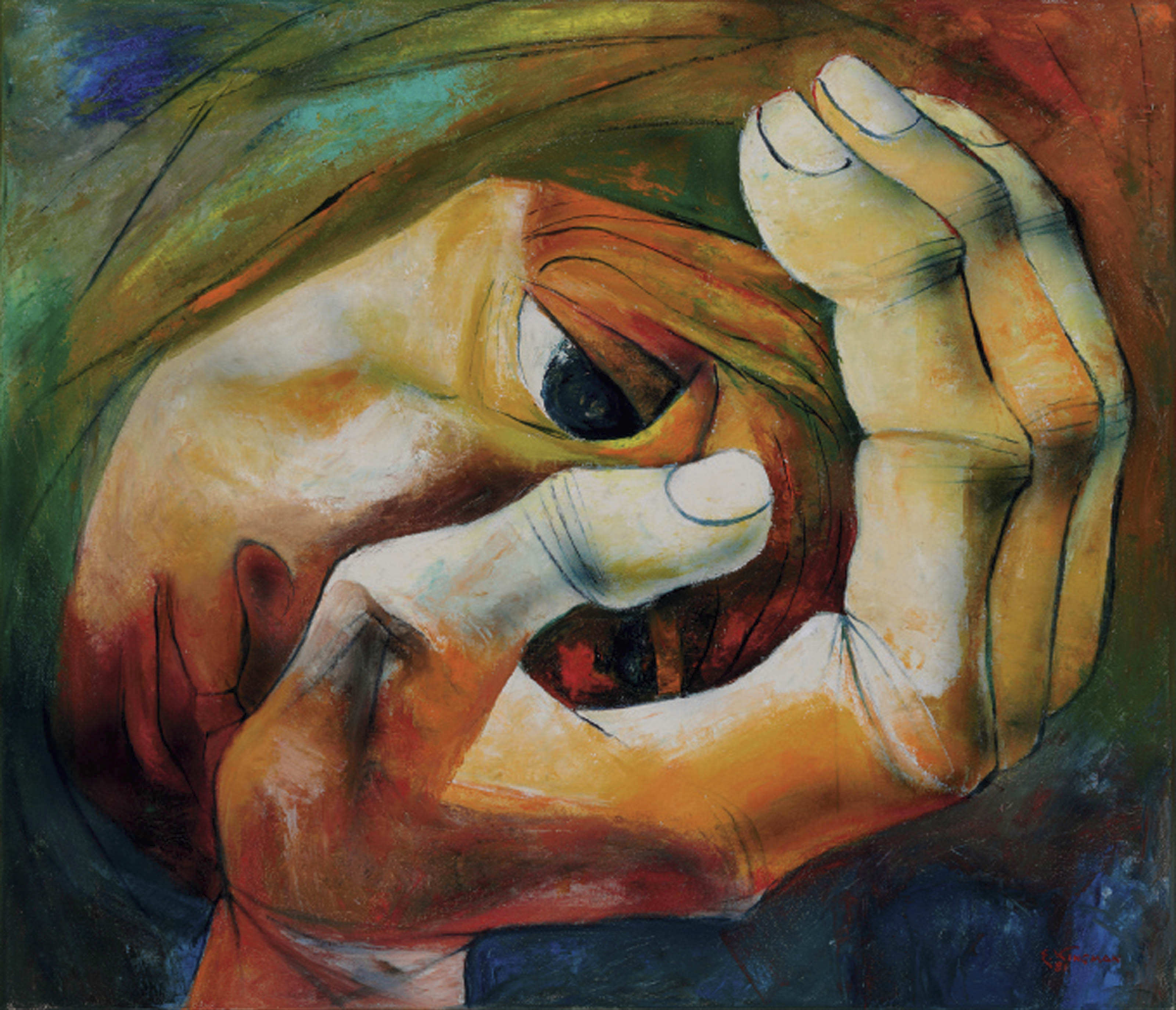 Eduardo Kingman (Ecuadorian 1913-1998) , Desconsuelo ...