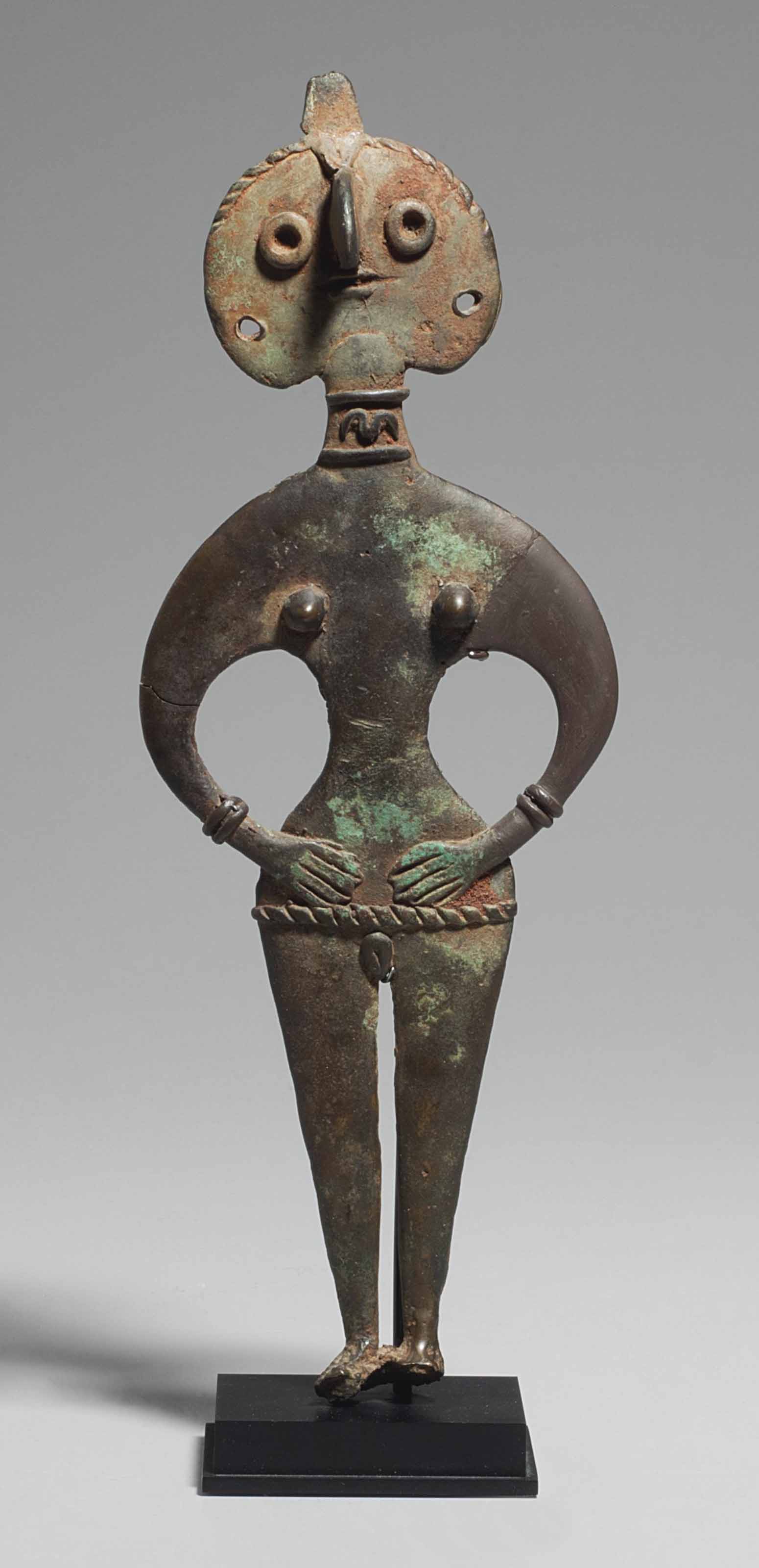 A SYRIAN BRONZE GODDESS , MIDDLE BRONZE AGE IIA, CIRCA 19501750 B.C. Christie's