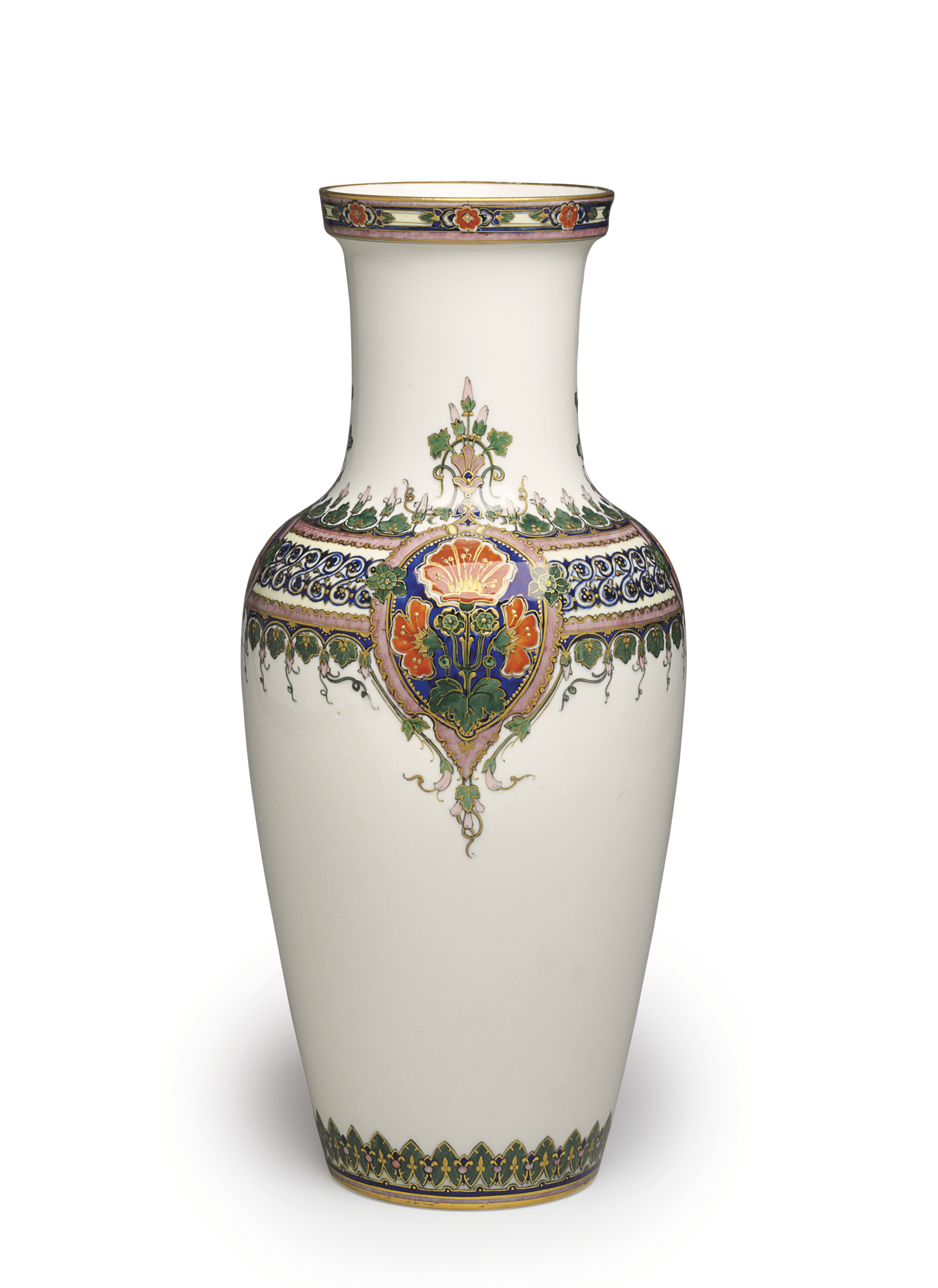 A Pair Of Sevres Louis Philippe Porcelain Vases Vases Arabe Feuchere 2eme Grandeur