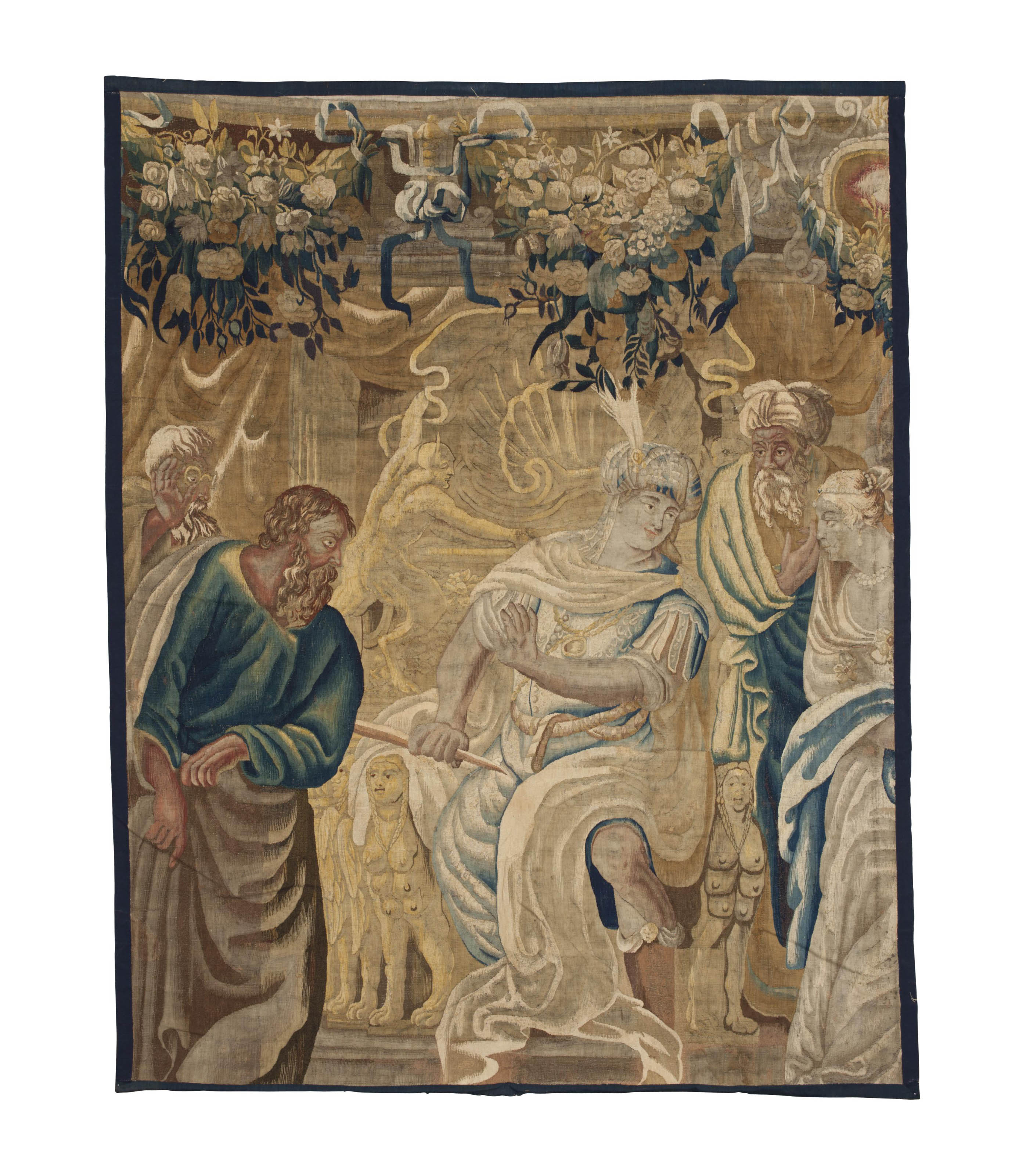 A FLEMISH BIBLICAL TAPESTRY