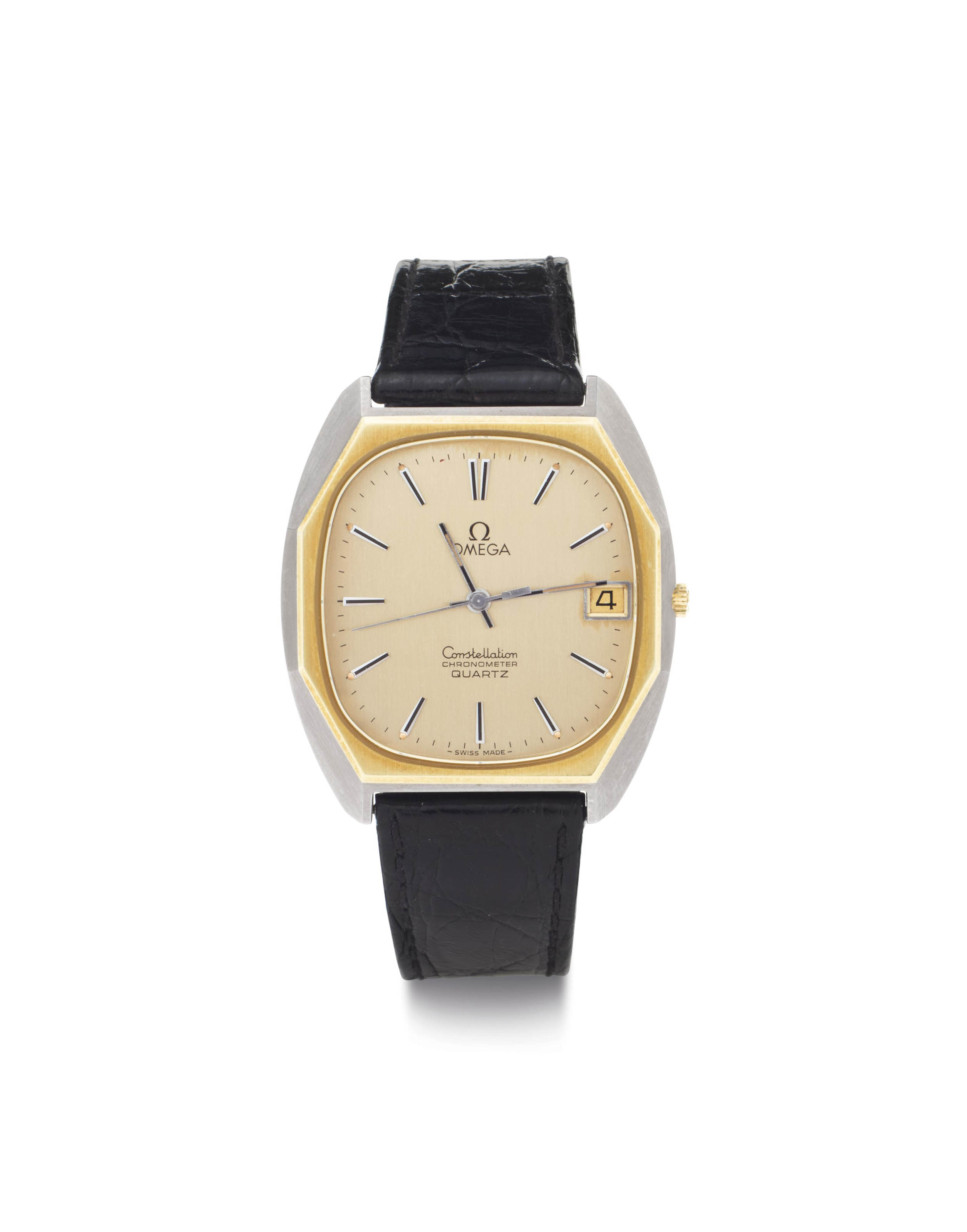 Looping. A Brass Alarm Table Clock , SIGNED LOOPING