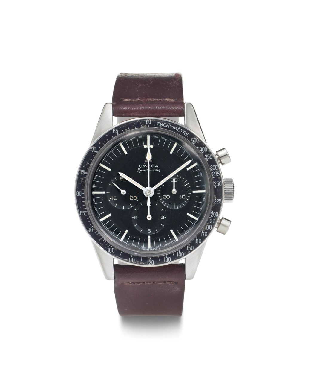 Omega. A Fine and Rare Stainless Steel Chronograph Wristwatch